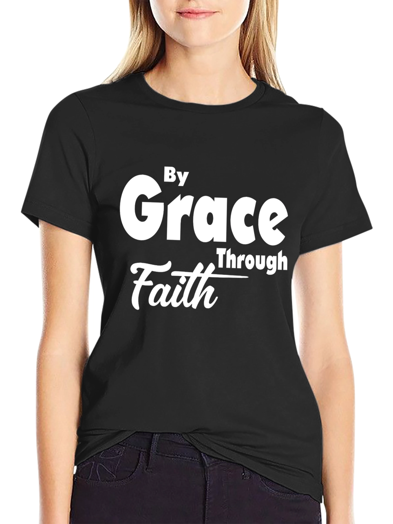 Grace Through Faith Black T-Shirt