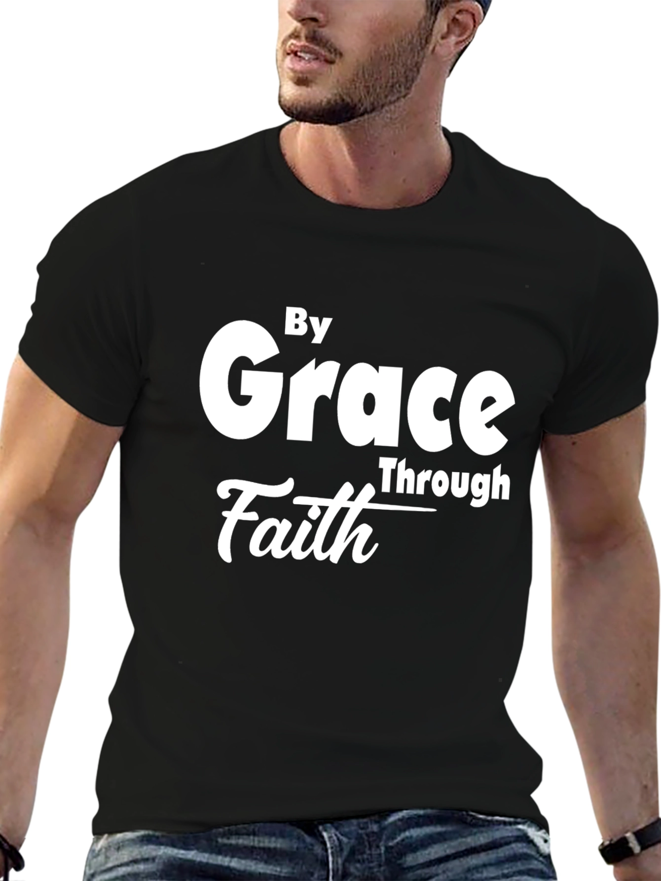 Grace Through Faith Black T-Shirt