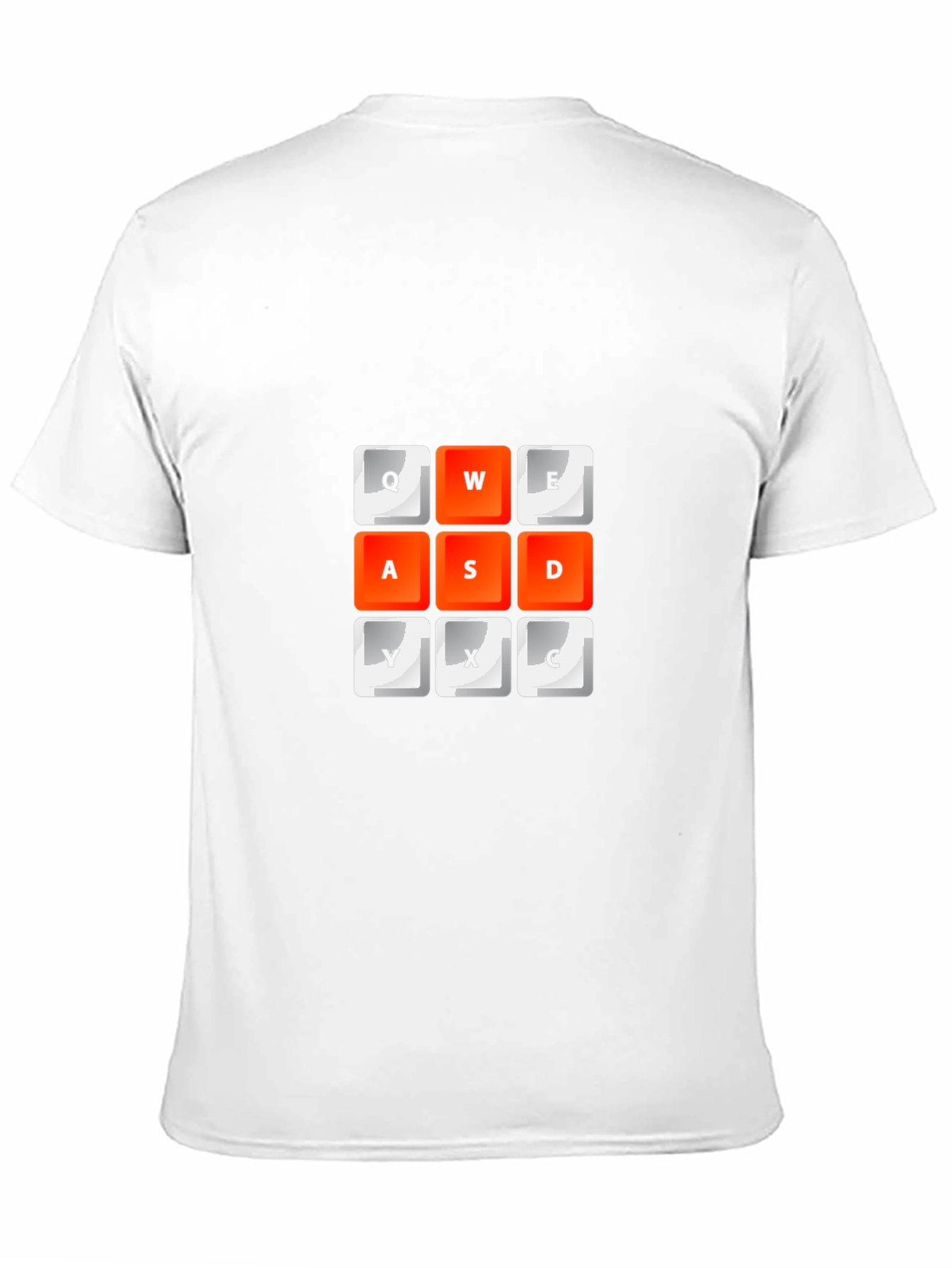Gaming Keyboard T-Shirt - QWERTY ASD YXC