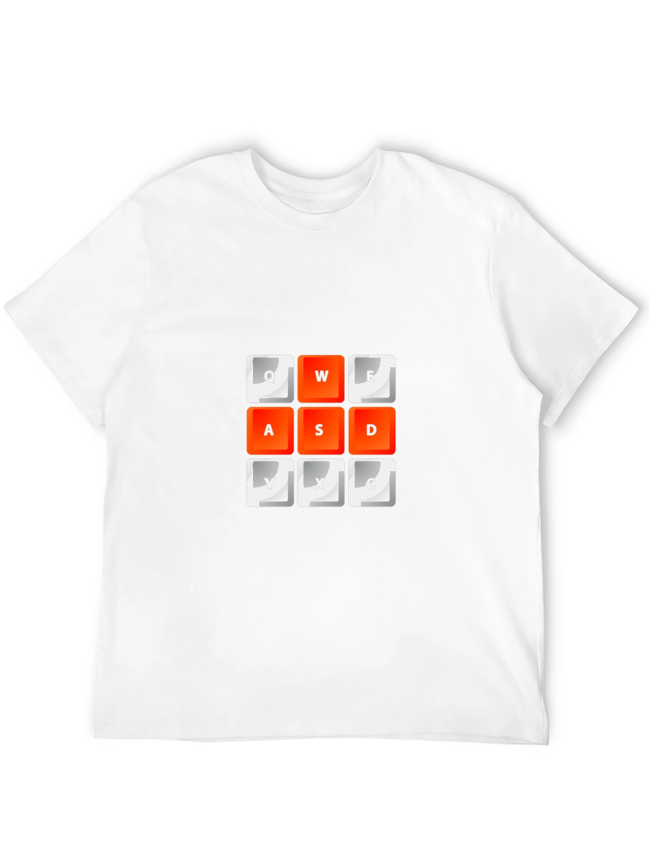 Gaming Keyboard T-Shirt - QWERTY ASD YXC