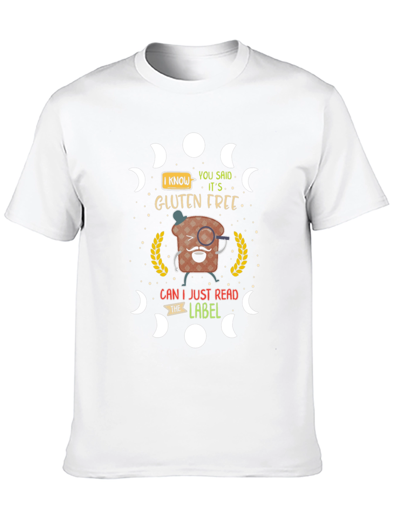 Gluten-Free Humor T-Shirt Funny Foodie Tee
