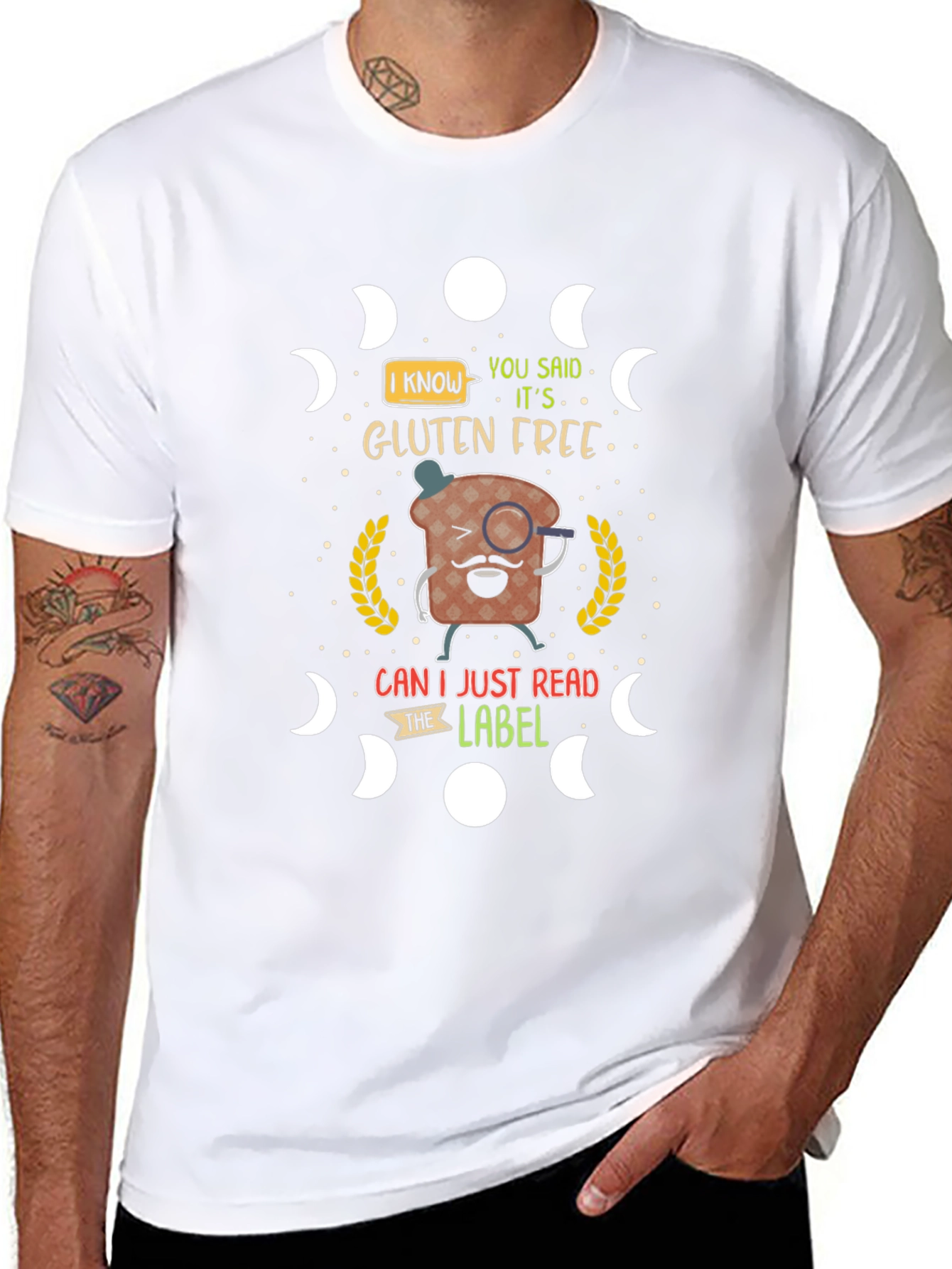 Gluten-Free Humor T-Shirt Funny Foodie Tee