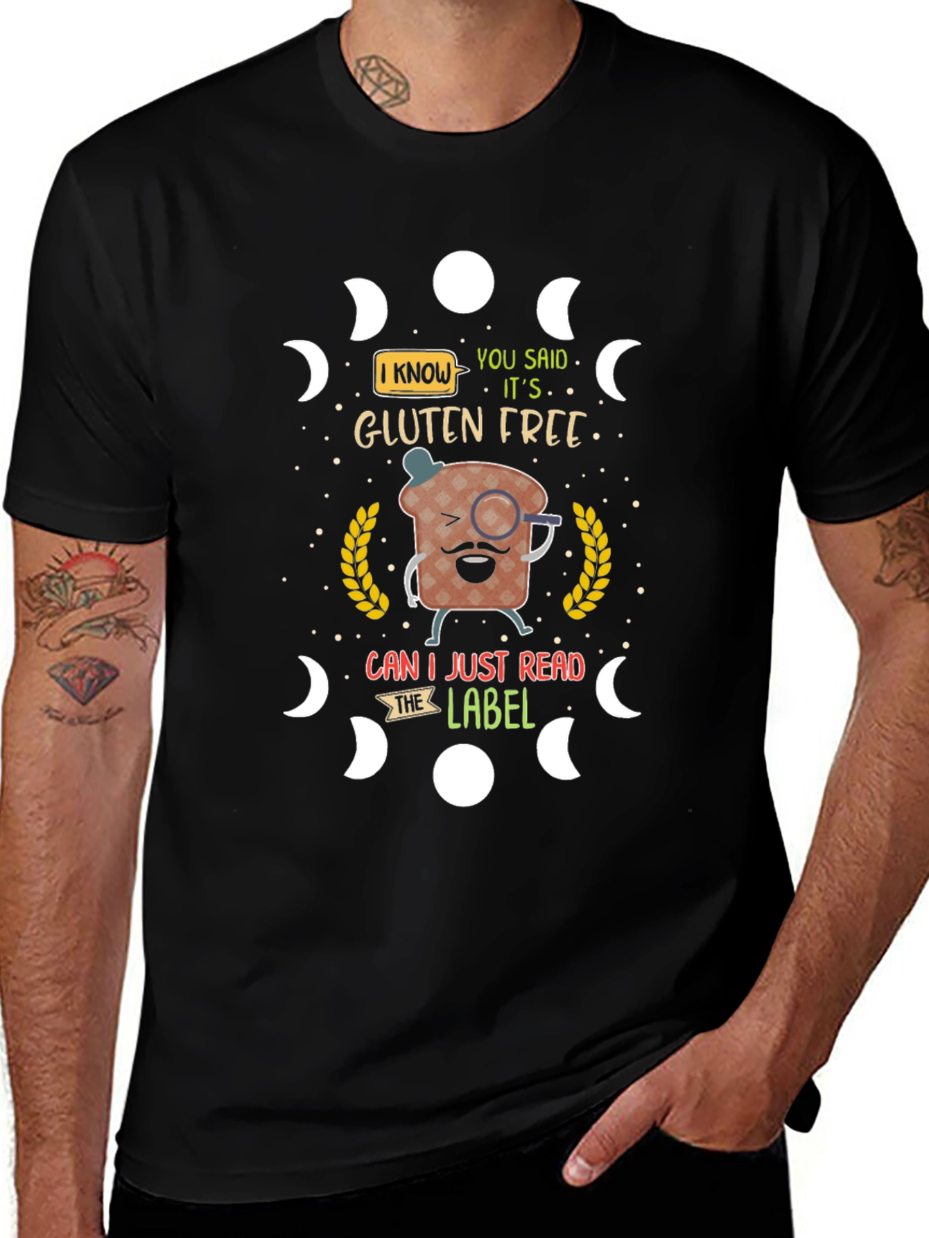 Gluten-Free Humor T-Shirt Funny Foodie Tee