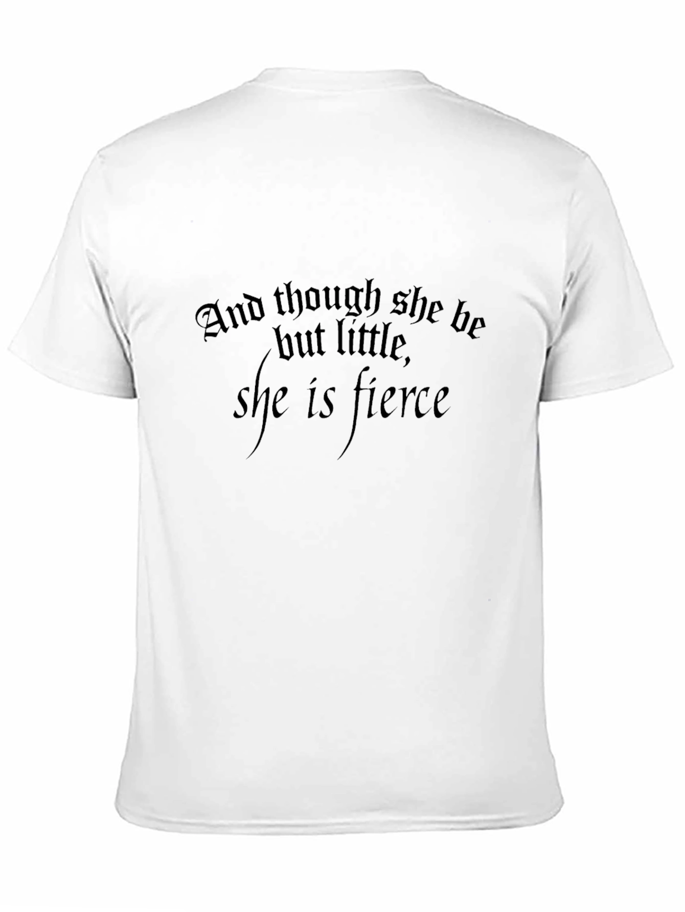 Fierce Quote Black T-Shirt