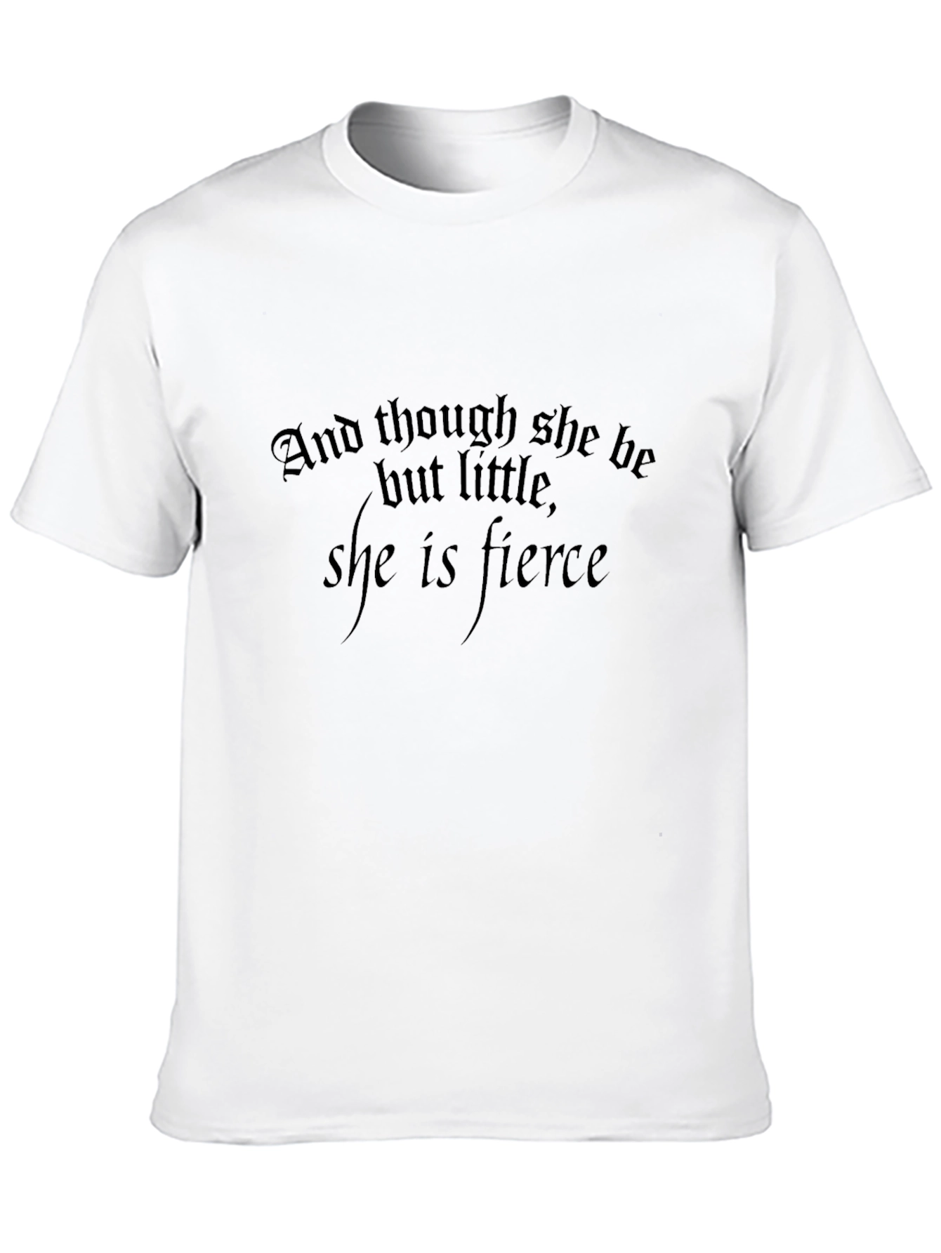 Fierce Quote Black T-Shirt