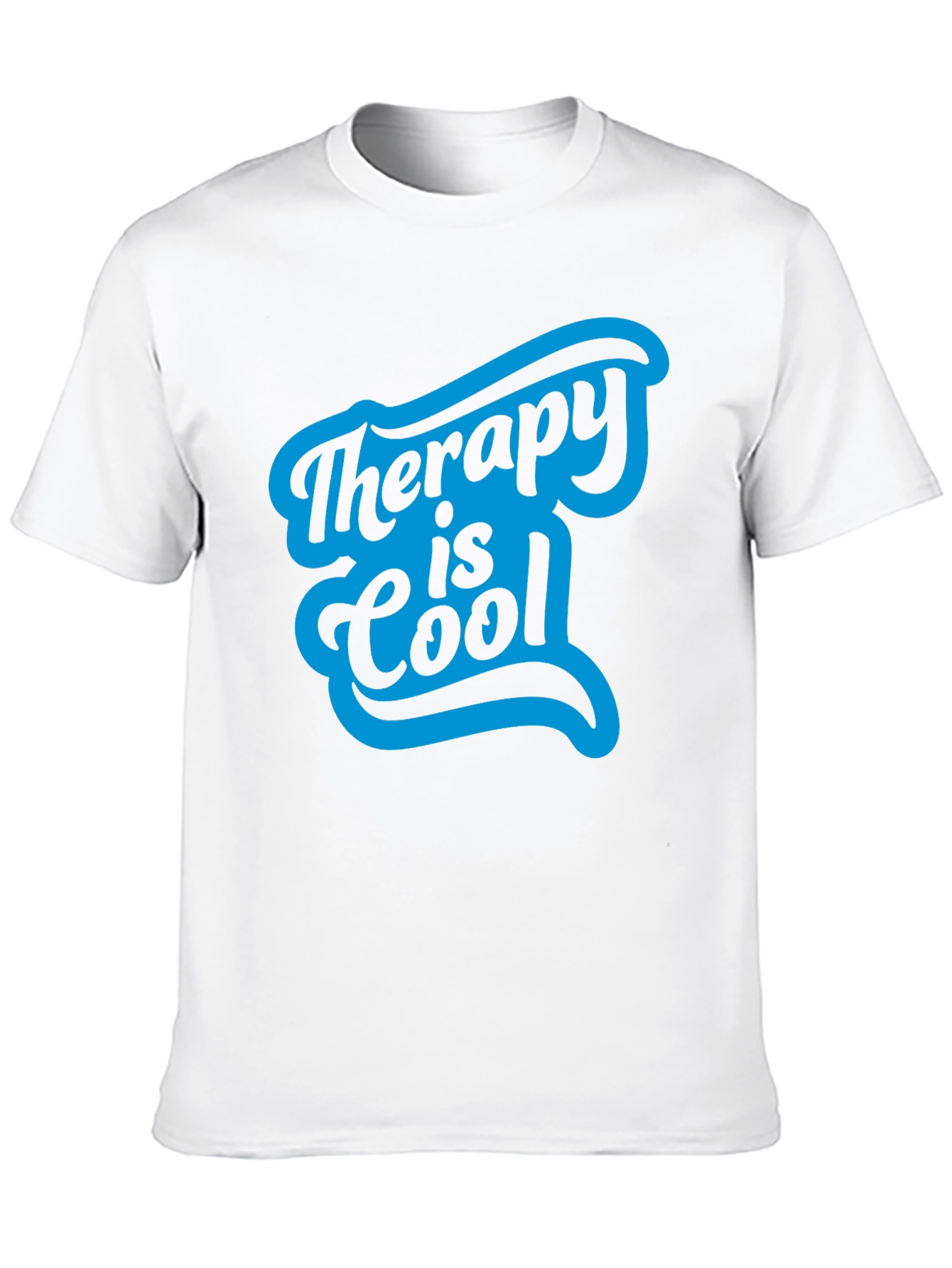 Therapy is Cool Graphic Tee - Black
