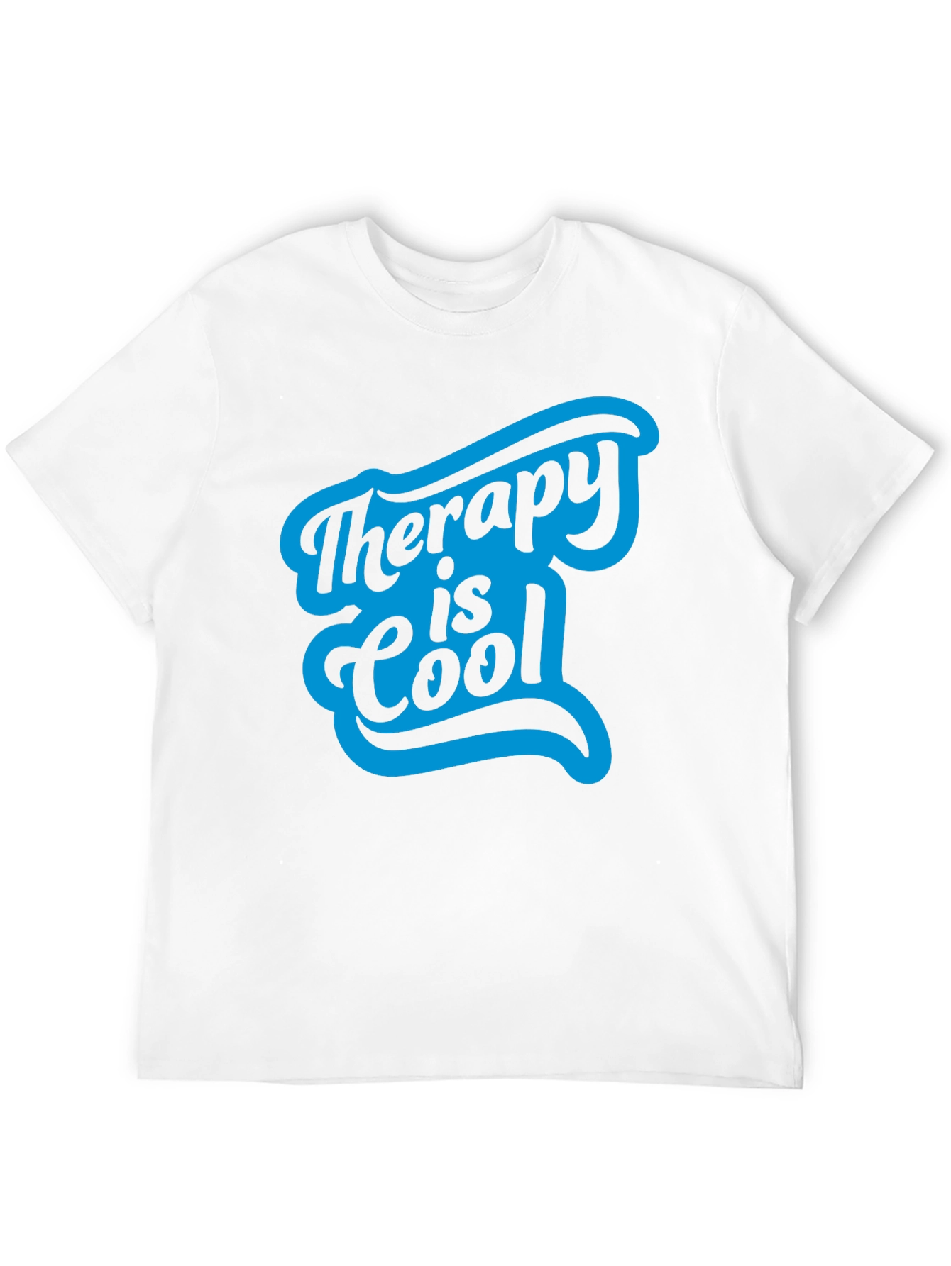 Therapy is Cool Graphic Tee - Black