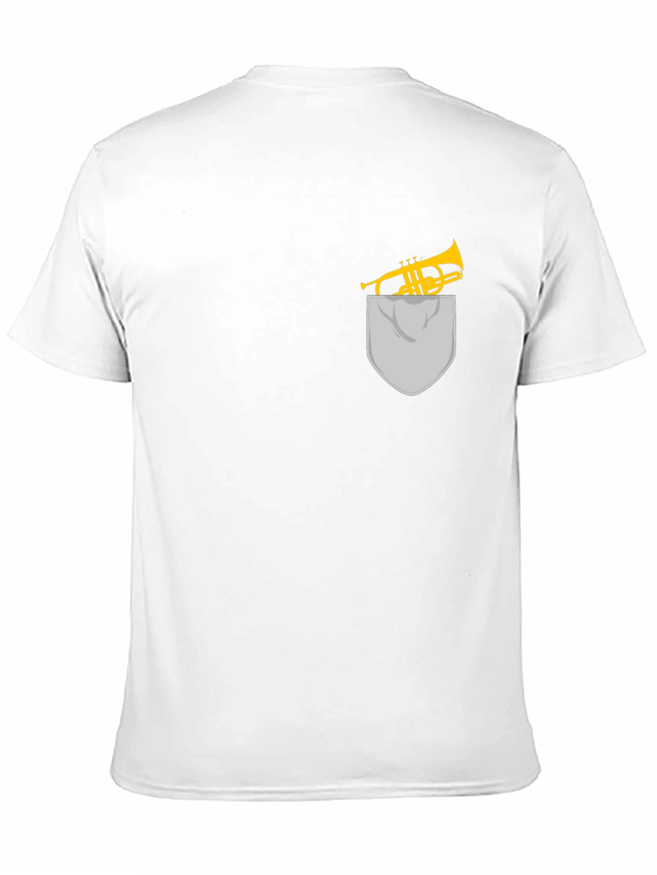 Trumpet Pocket Graphic Tee - Musicians Gift