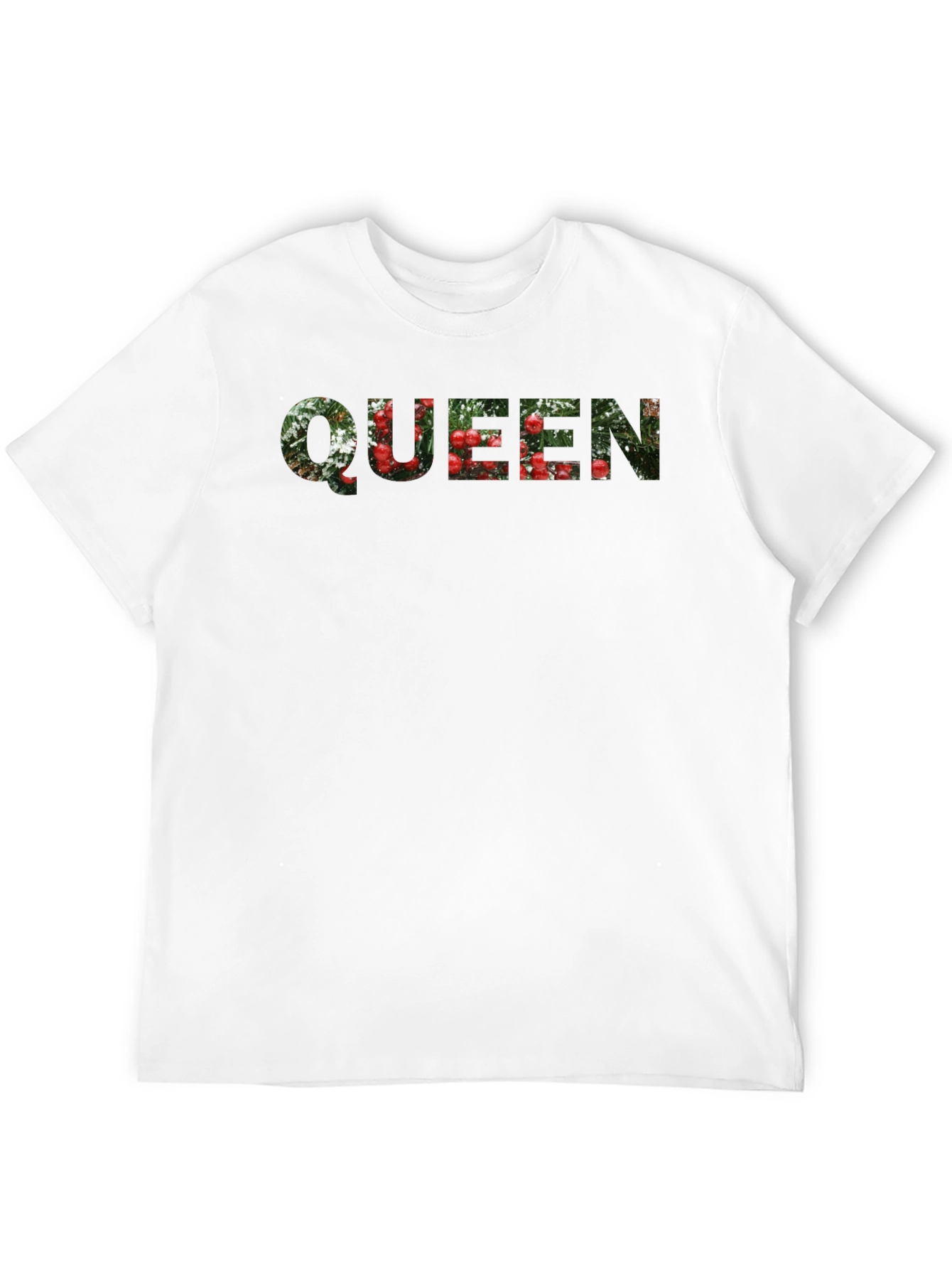 Queen Floral Print Black T-Shirt