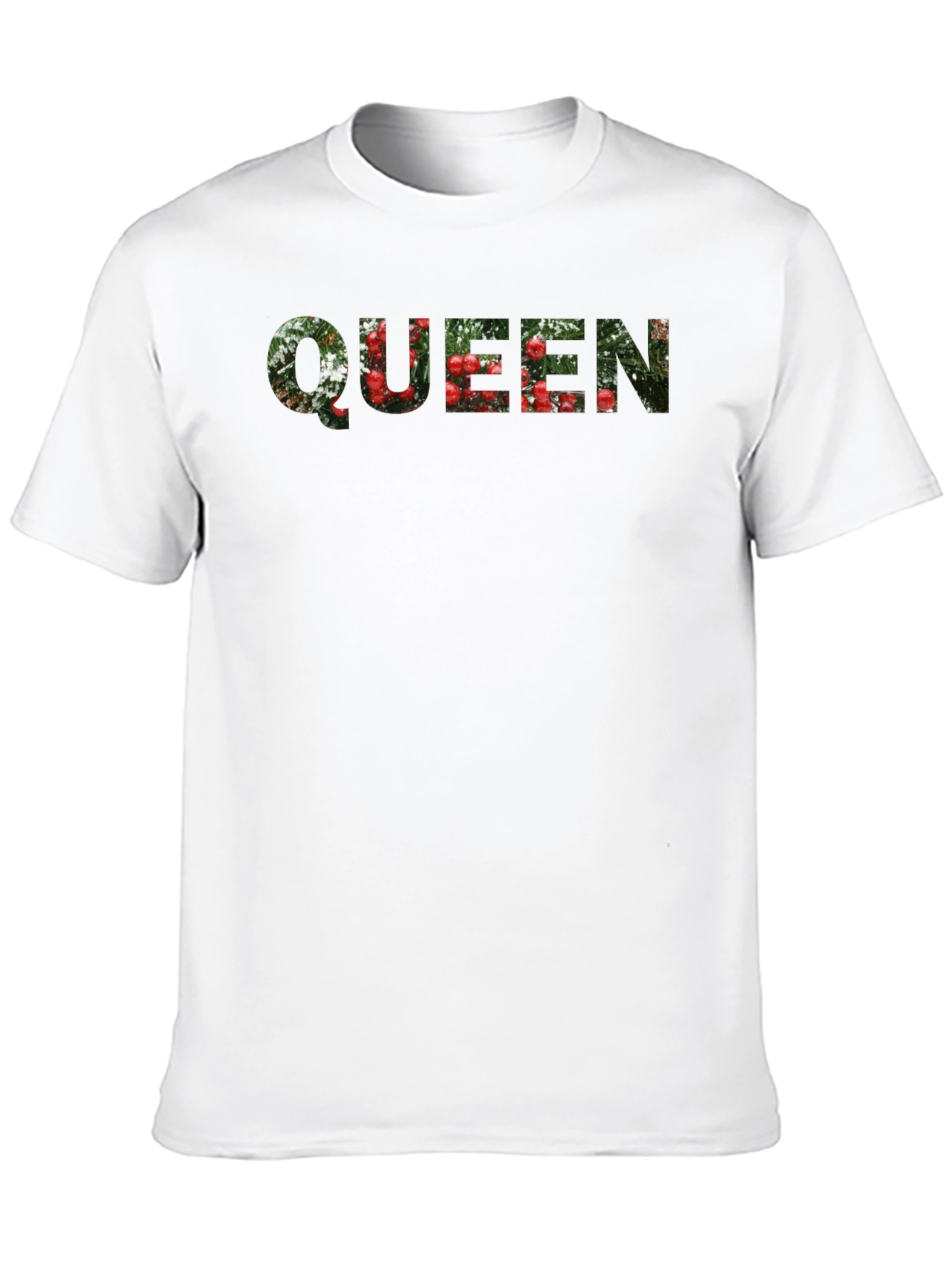 Queen Floral Print Black T-Shirt