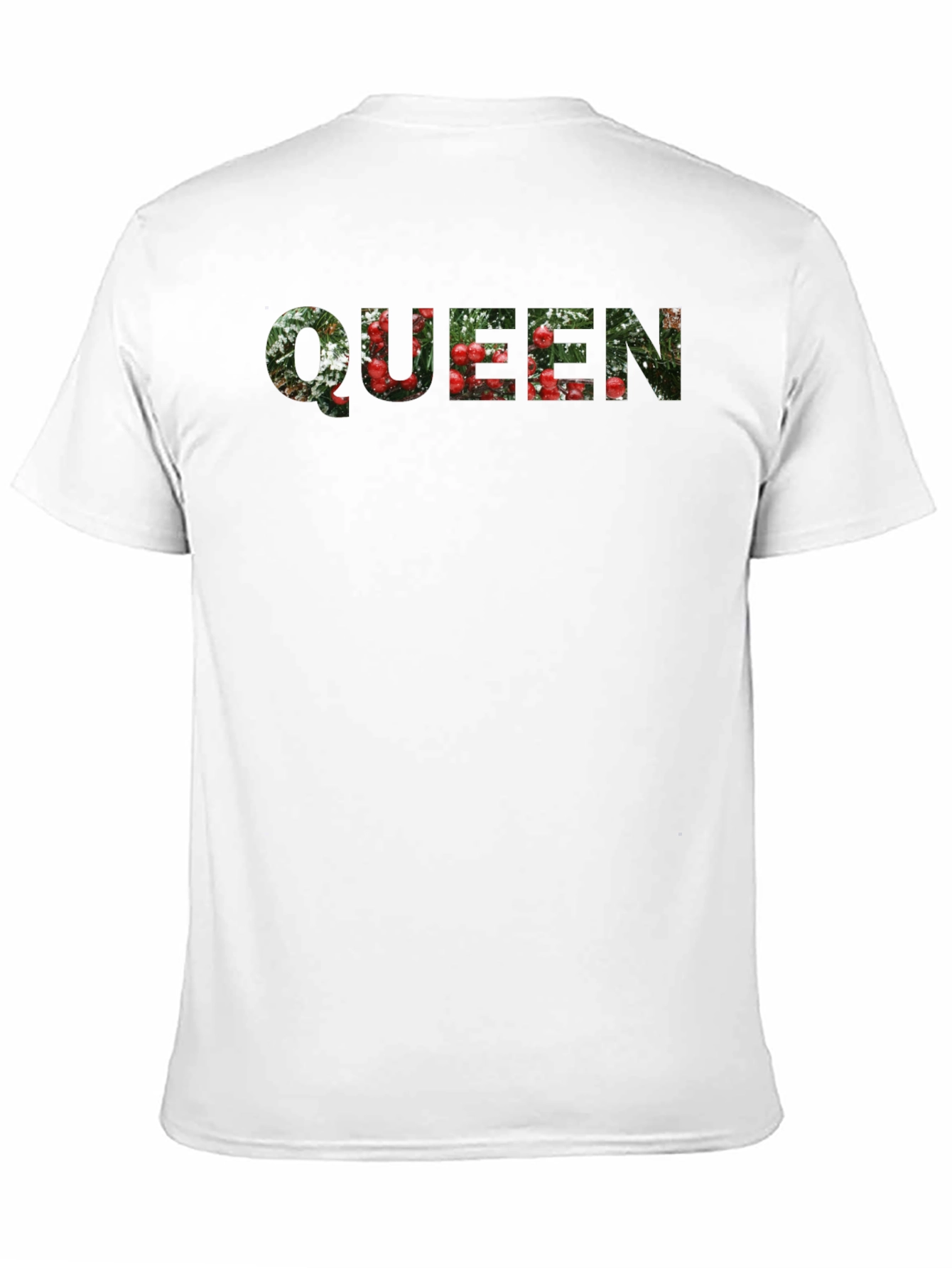 Queen Floral Print Black T-Shirt