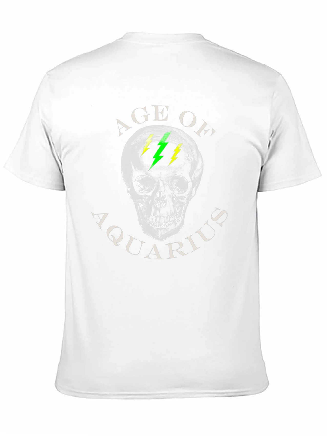 Age of Aquarius Skull Graphic T-Shirt