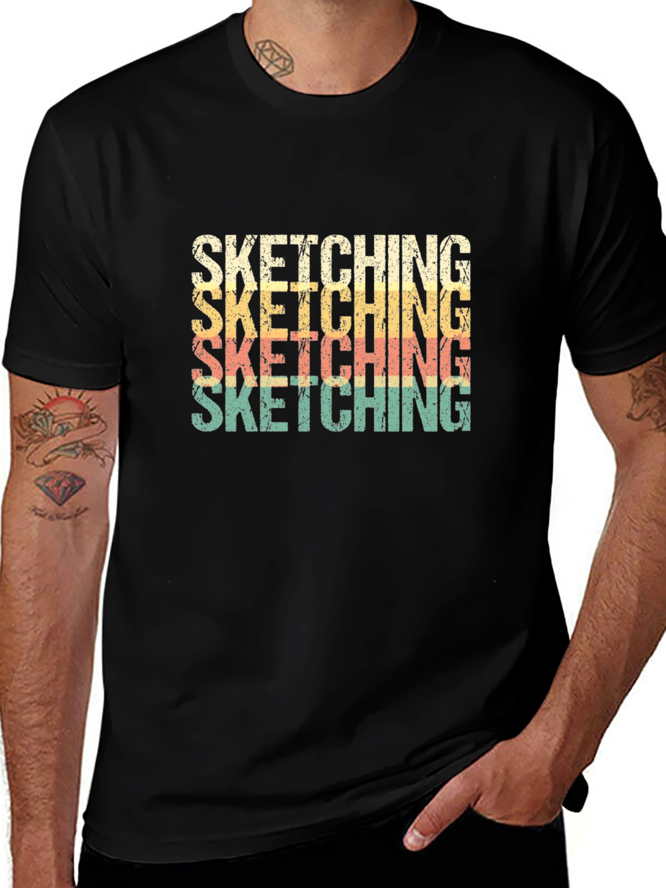 Sketching Retro T-Shirt - Artist Inspired Tee
