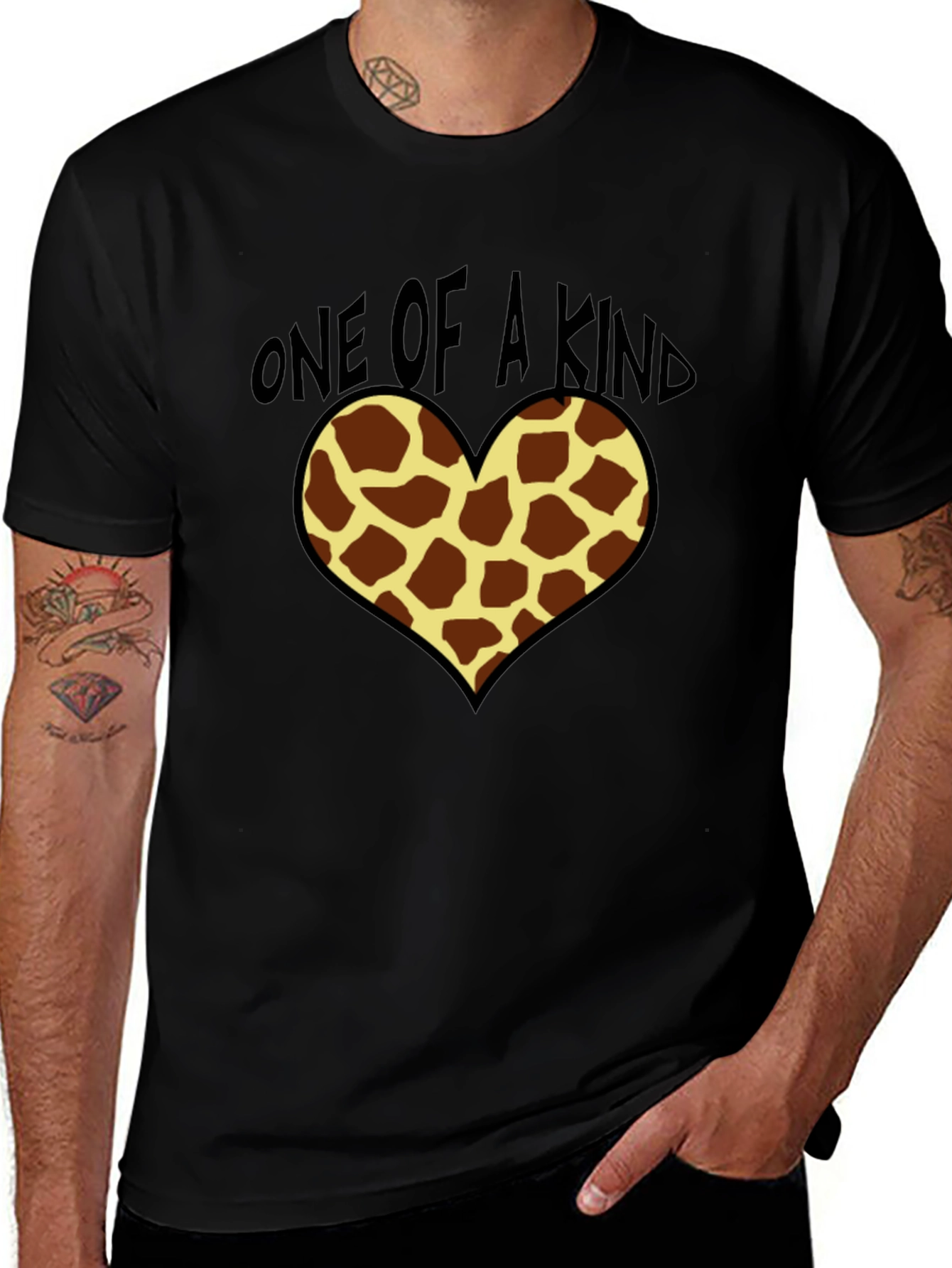 One of a Kind Giraffe Heart Tee