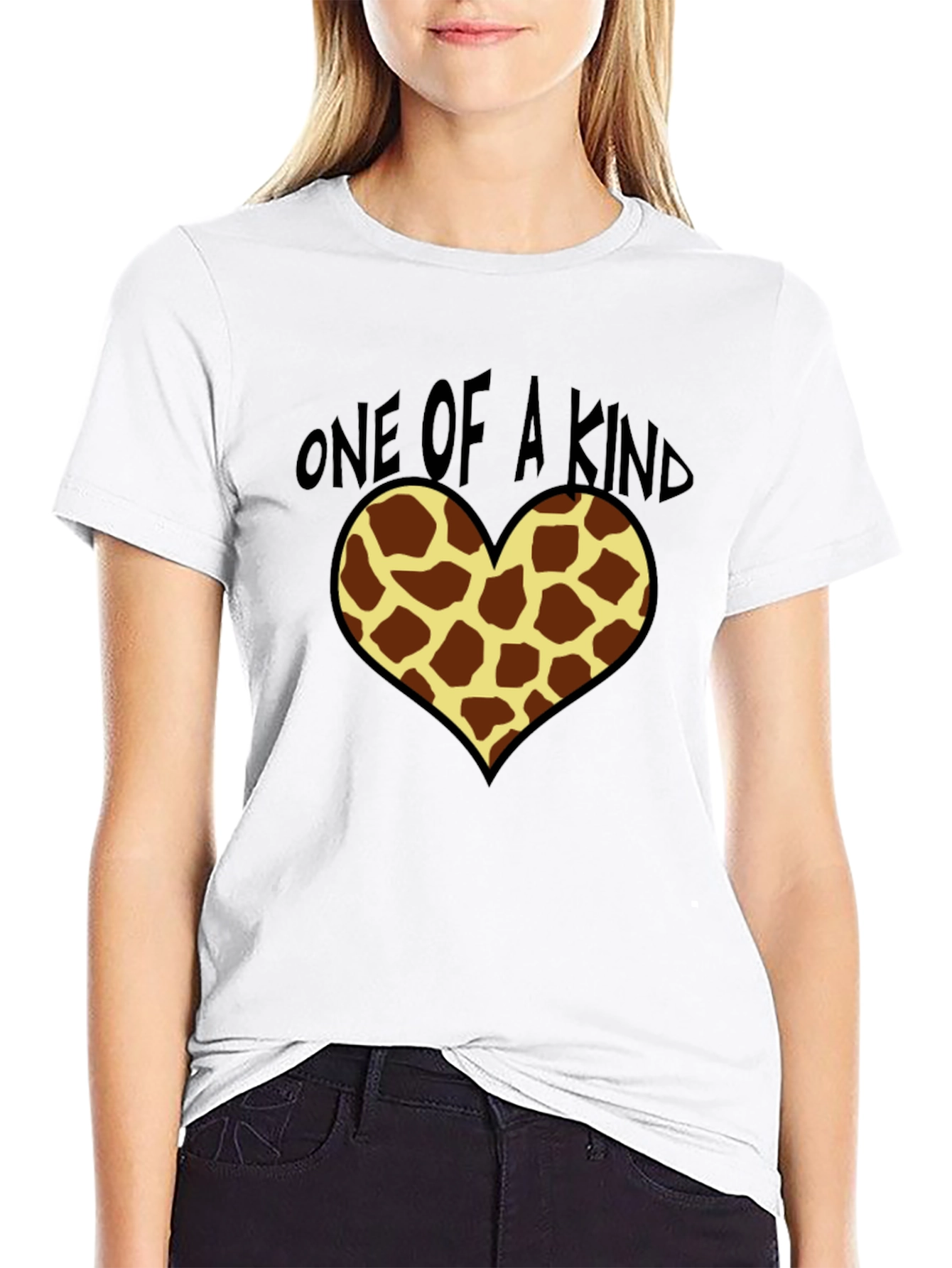 One of a Kind Giraffe Heart Tee