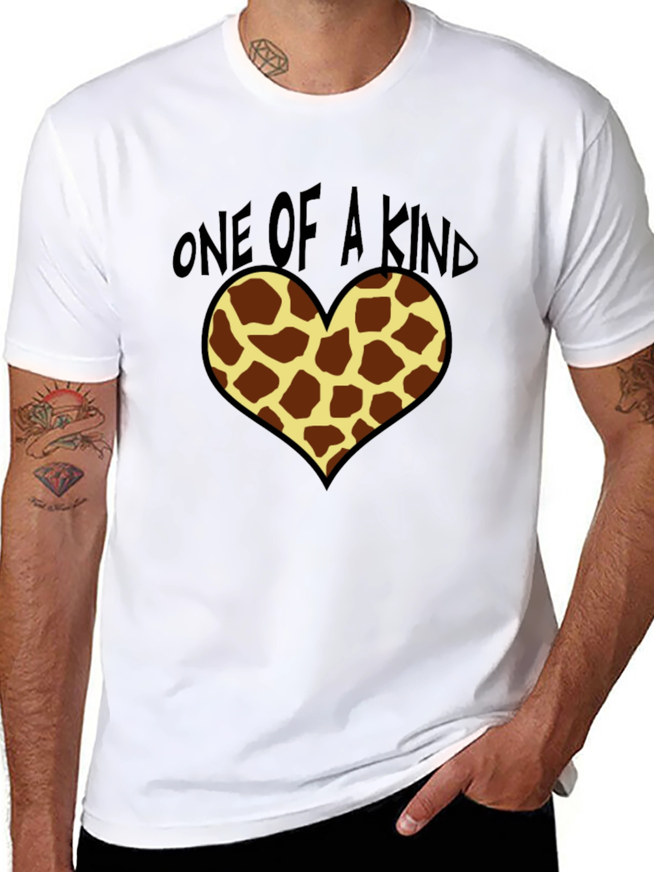 One of a Kind Giraffe Heart Tee