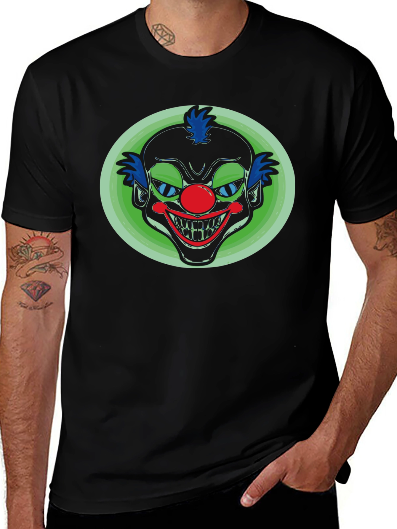 Creepy Clown Graphic T-Shirt