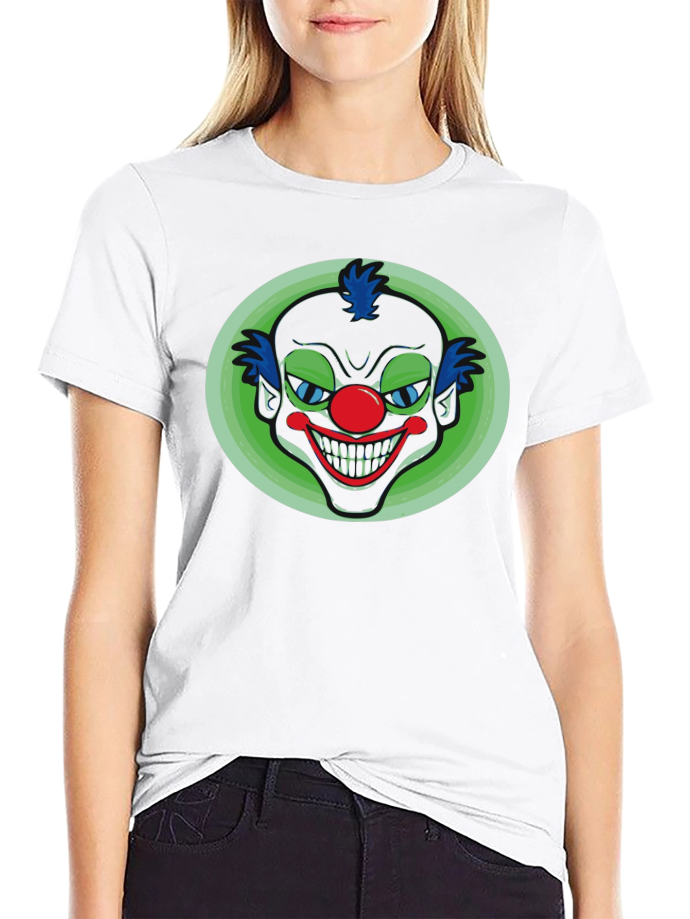 Creepy Clown Graphic T-Shirt