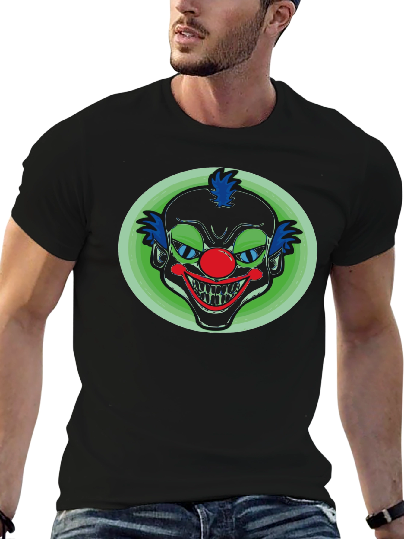 Creepy Clown Graphic T-Shirt