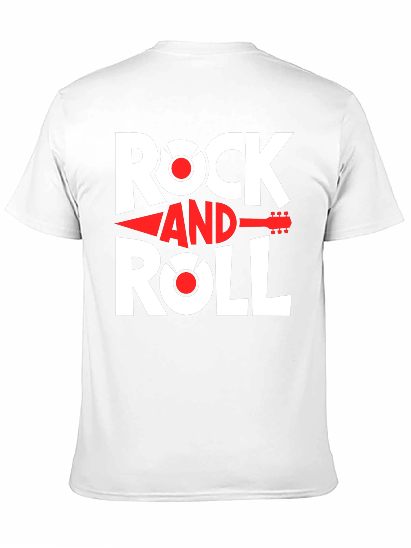 Rock and Roll Graphic Tee - Black Cotton T-Shirt