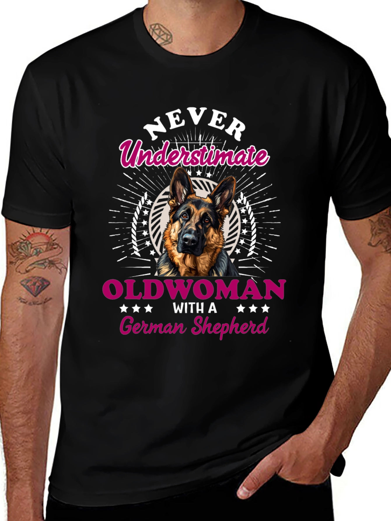 Never Underestimate German Shepherd T-Shirt