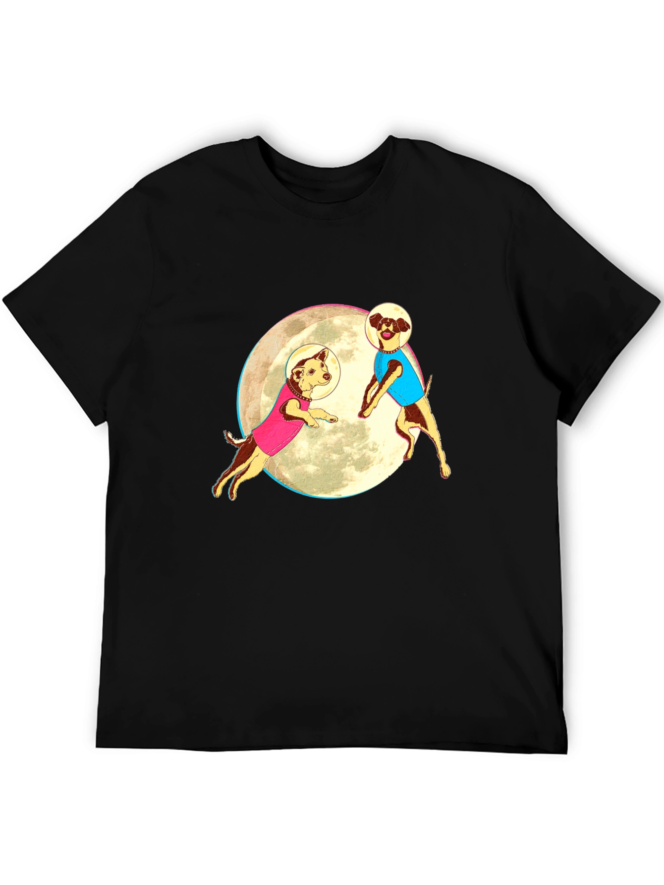 Dogs in Space T-Shirt - Black