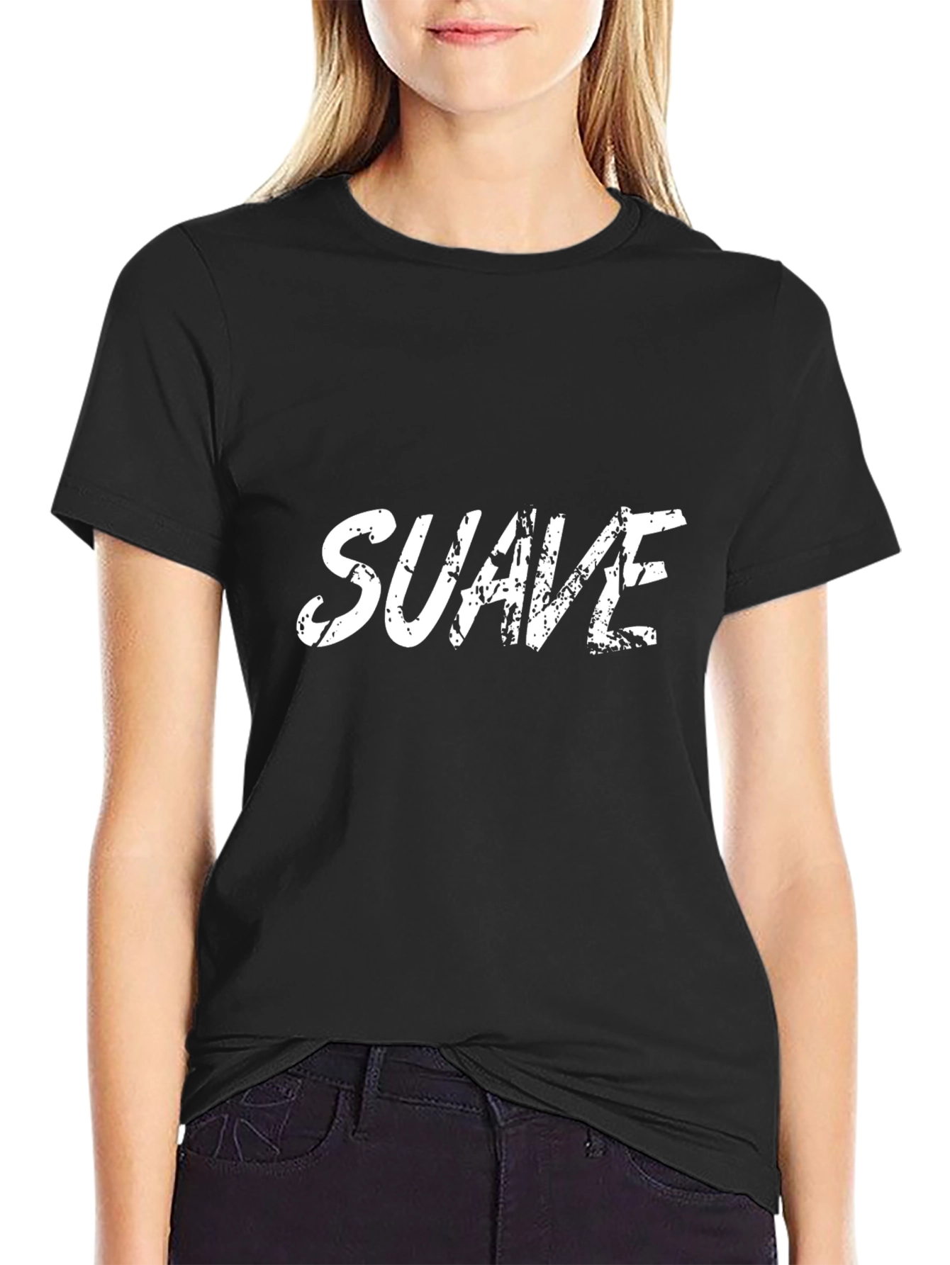 Suave Graphic T-Shirt - Black Cotton Tee