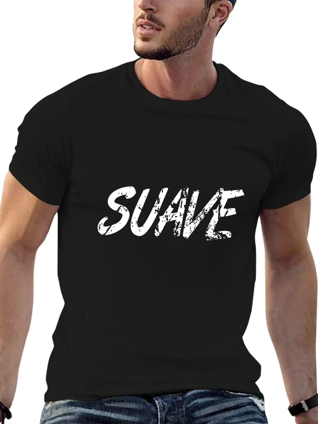 Suave Graphic T-Shirt - Black Cotton Tee