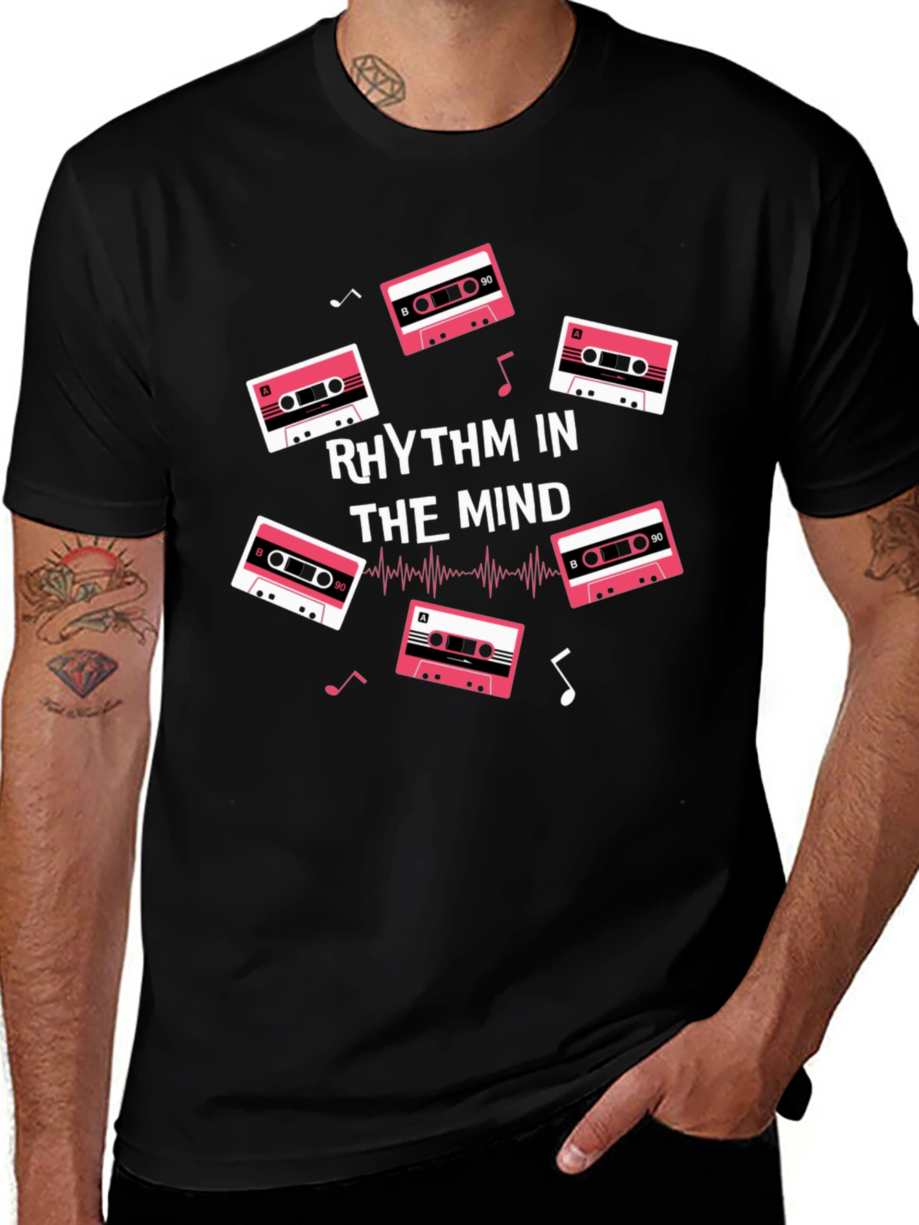 Rhythm in the Mind Music Cassette Graphic T-Shirt
