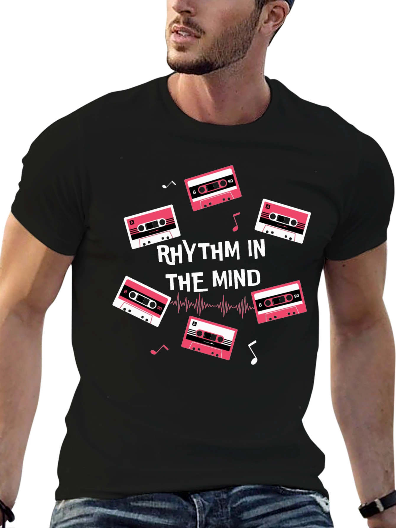 Rhythm in the Mind Music Cassette Graphic T-Shirt