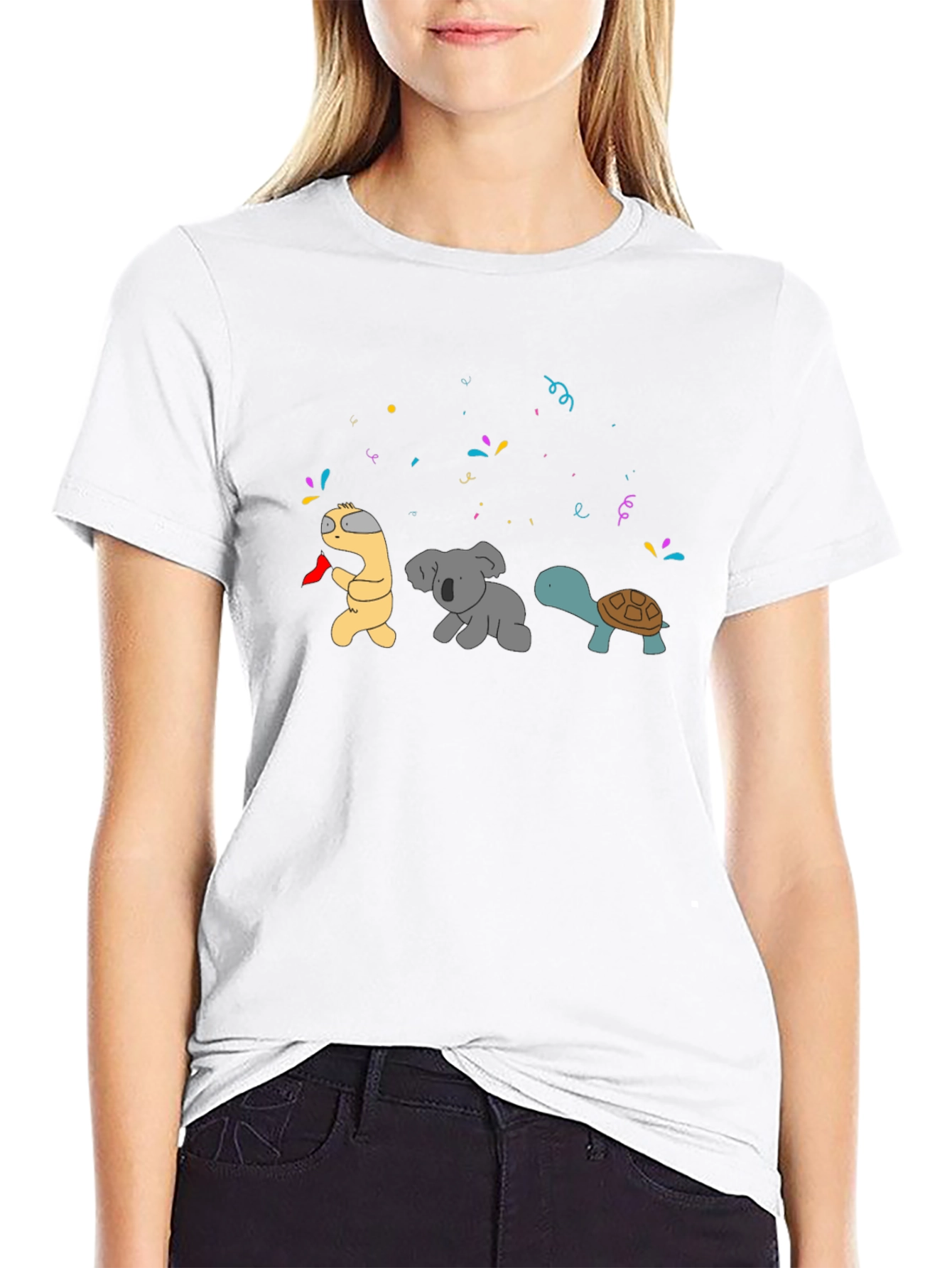 Party Animal T-Shirt: Worm Koala Turtle Celebration!