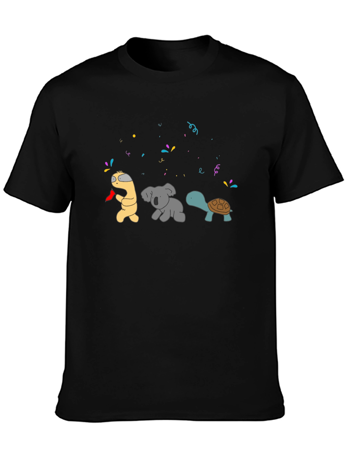Party Animal T-Shirt: Worm Koala Turtle Celebration!