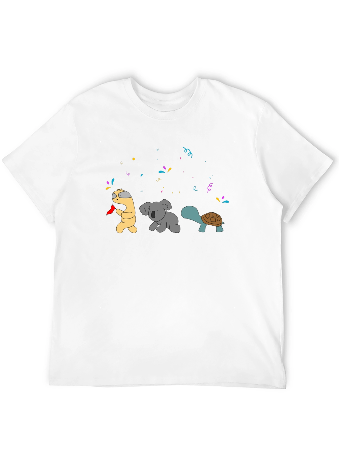 Party Animal T-Shirt: Worm Koala Turtle Celebration!