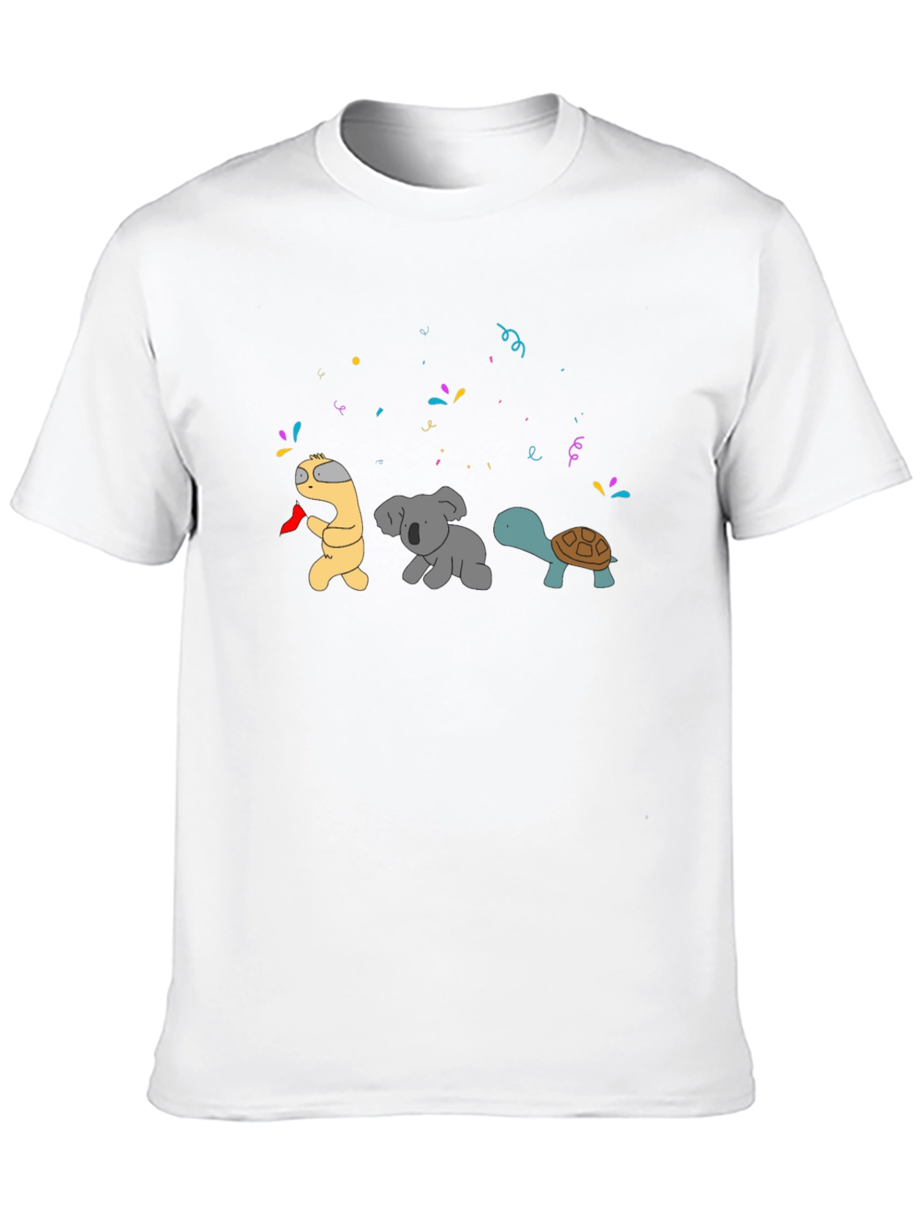 Party Animal T-Shirt: Worm Koala Turtle Celebration!