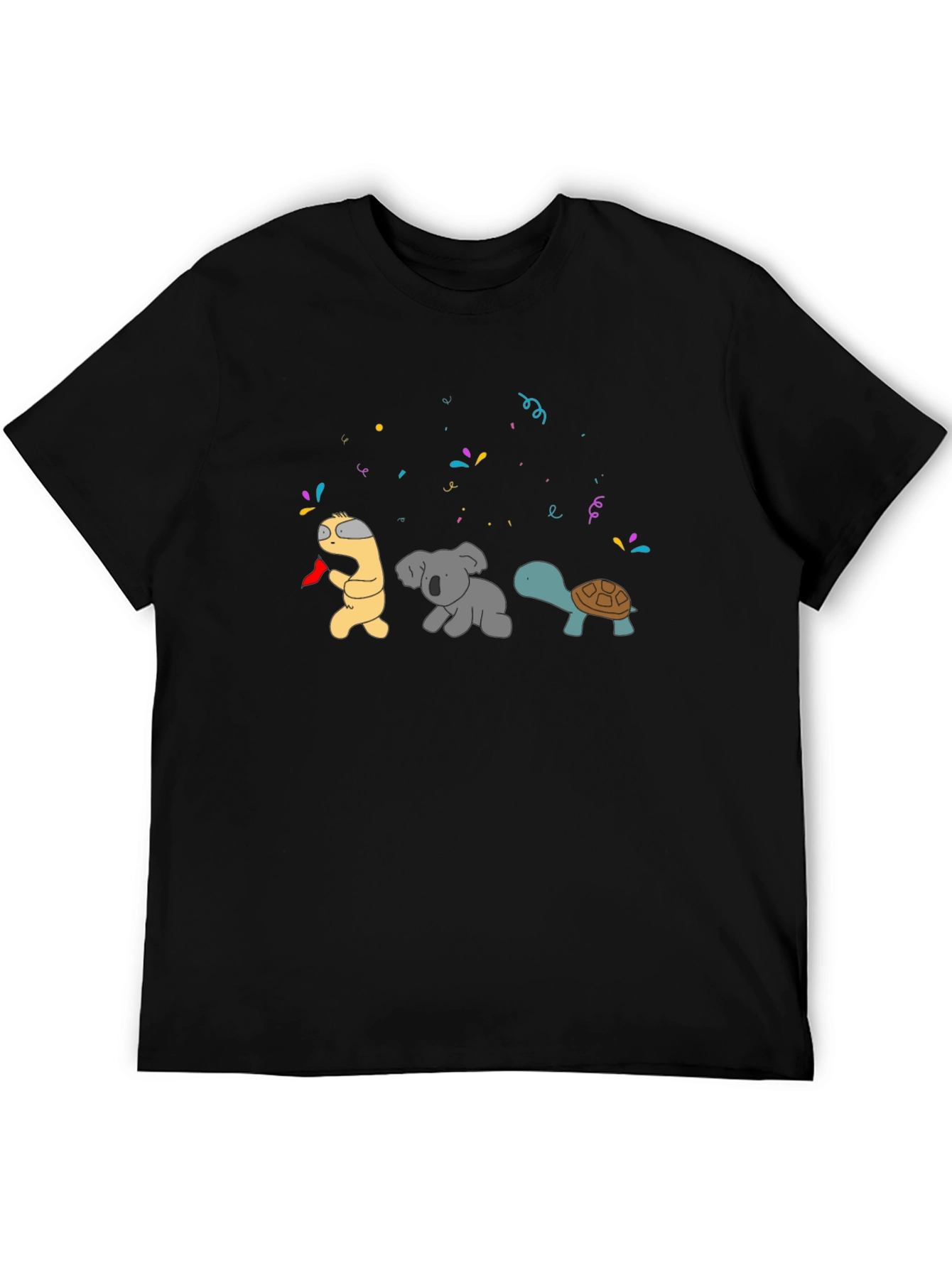 Party Animal T-Shirt: Worm Koala Turtle Celebration!