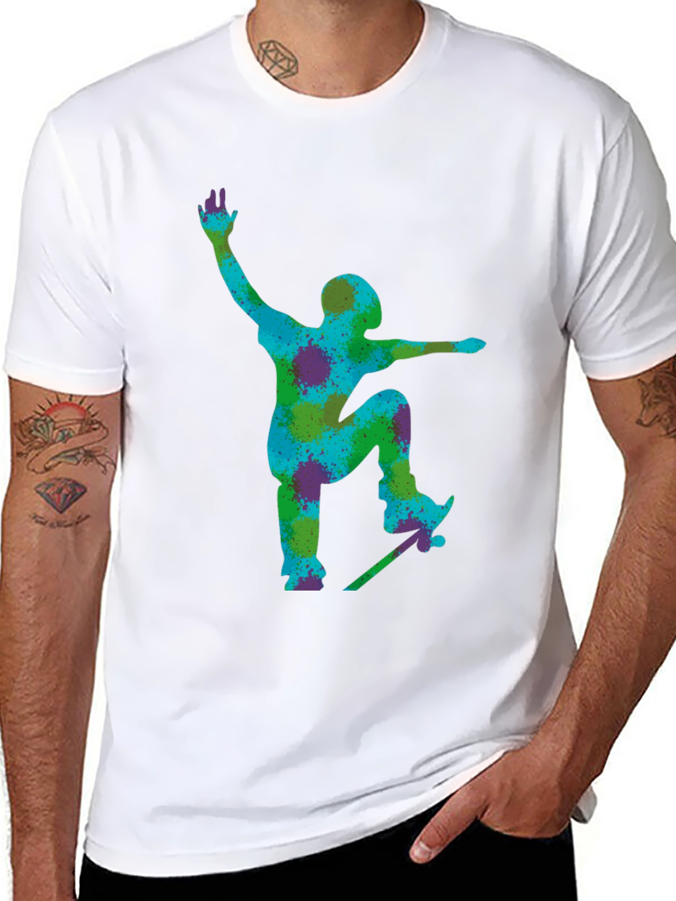 Skateboarder Graphic Tee - Cool Urban Style