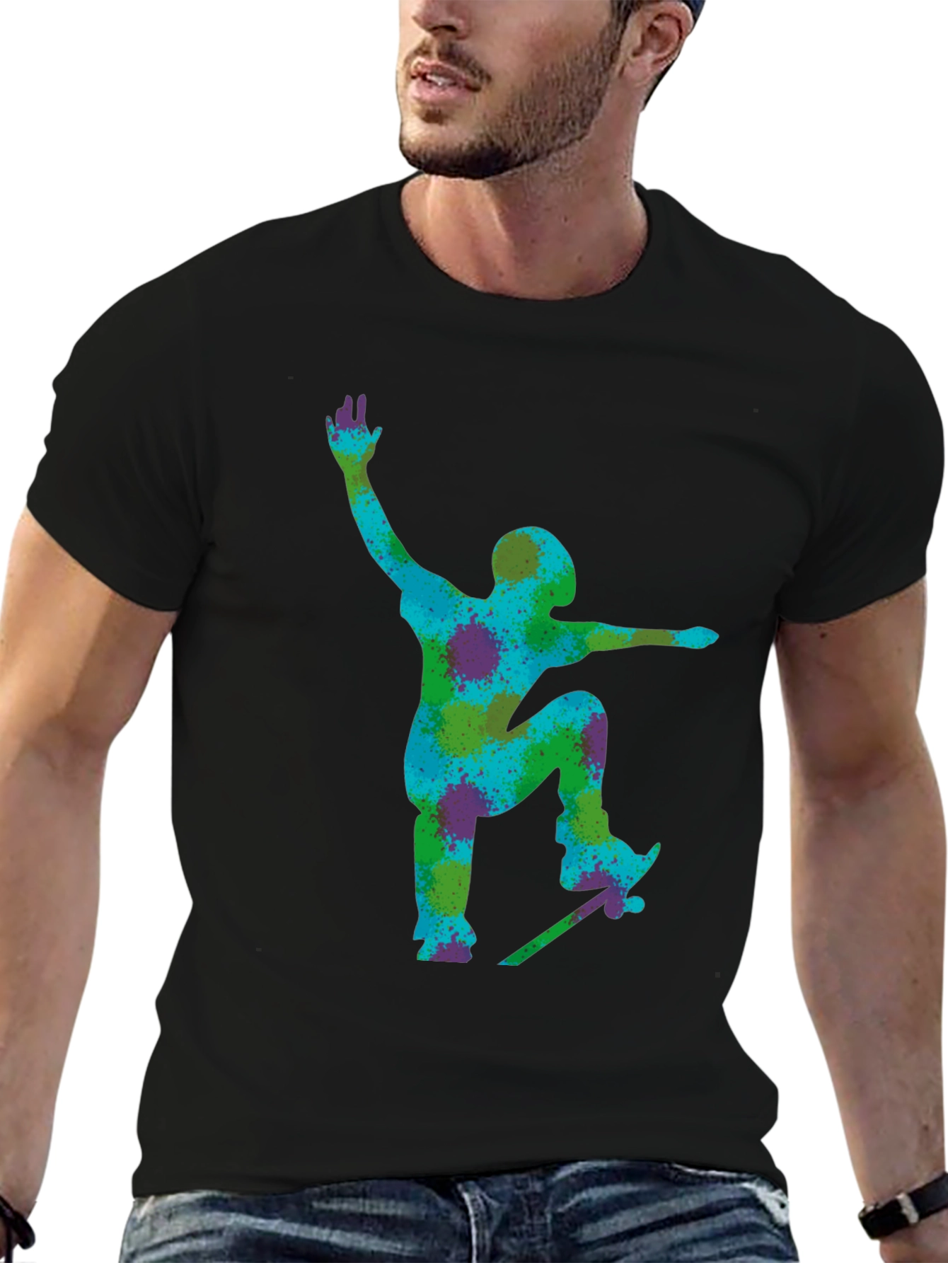 Skateboarder Graphic Tee - Cool Urban Style
