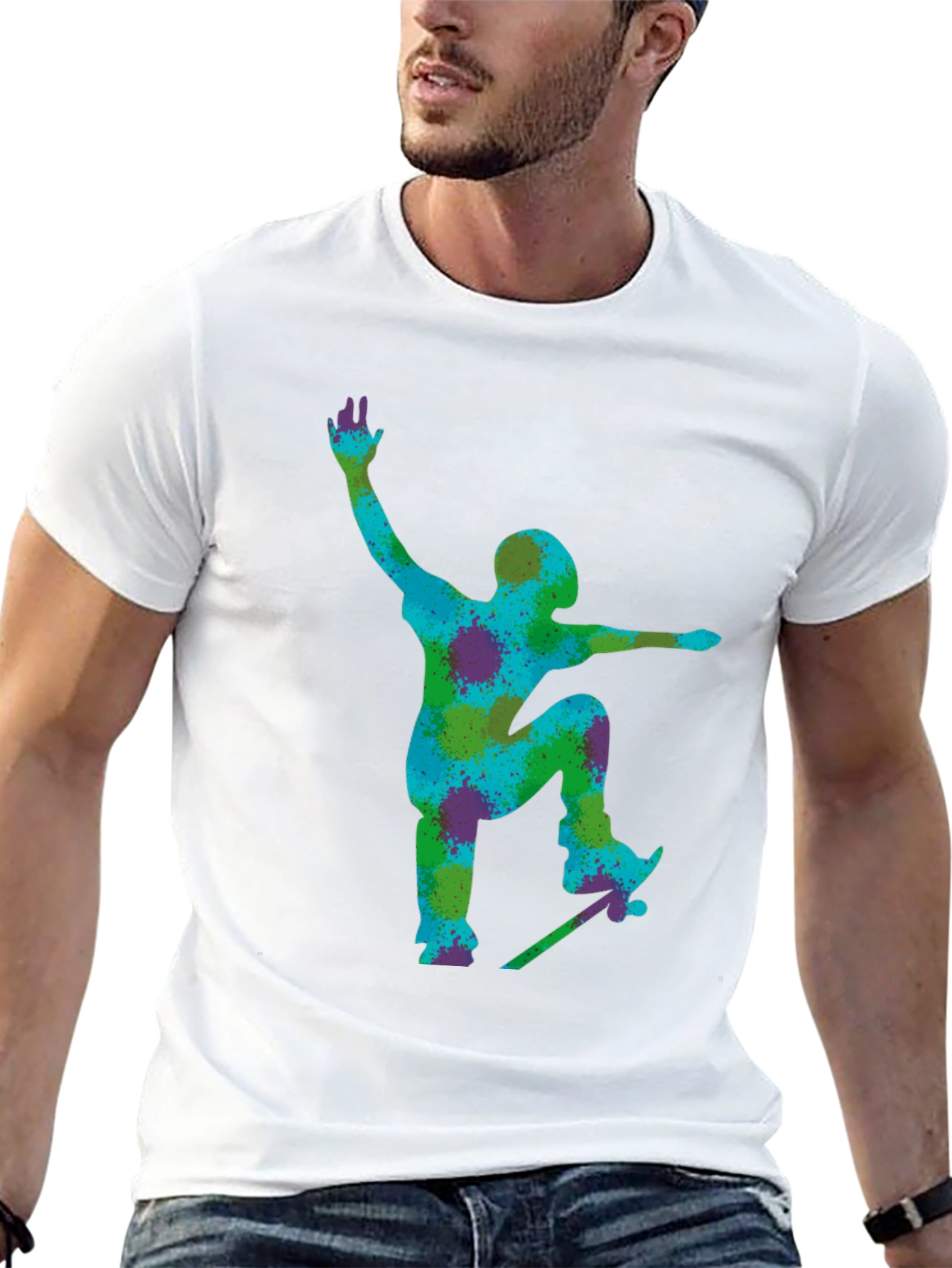 Skateboarder Graphic Tee - Cool Urban Style