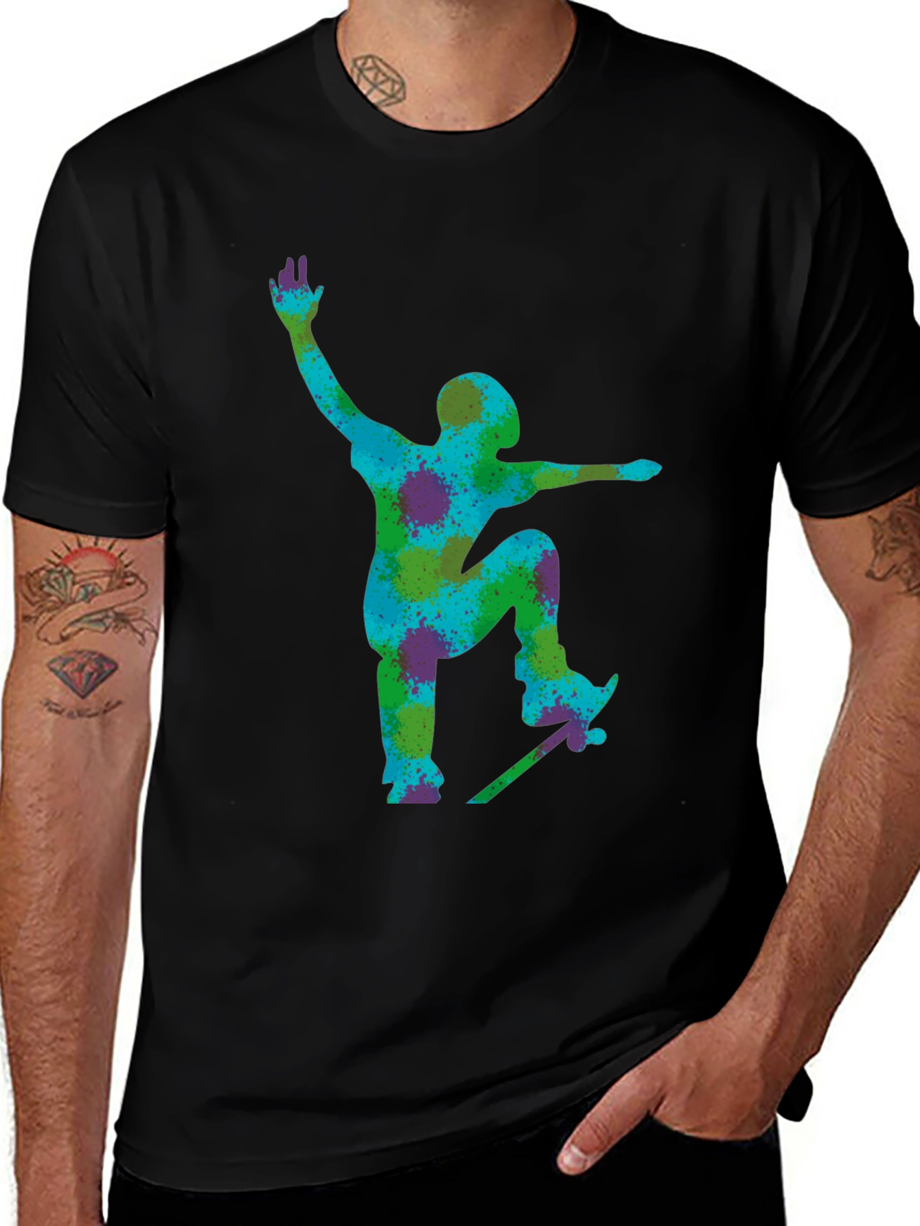Skateboarder Graphic Tee - Cool Urban Style