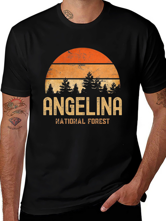 Angelina National Forest Retro Graphic T-Shirt
