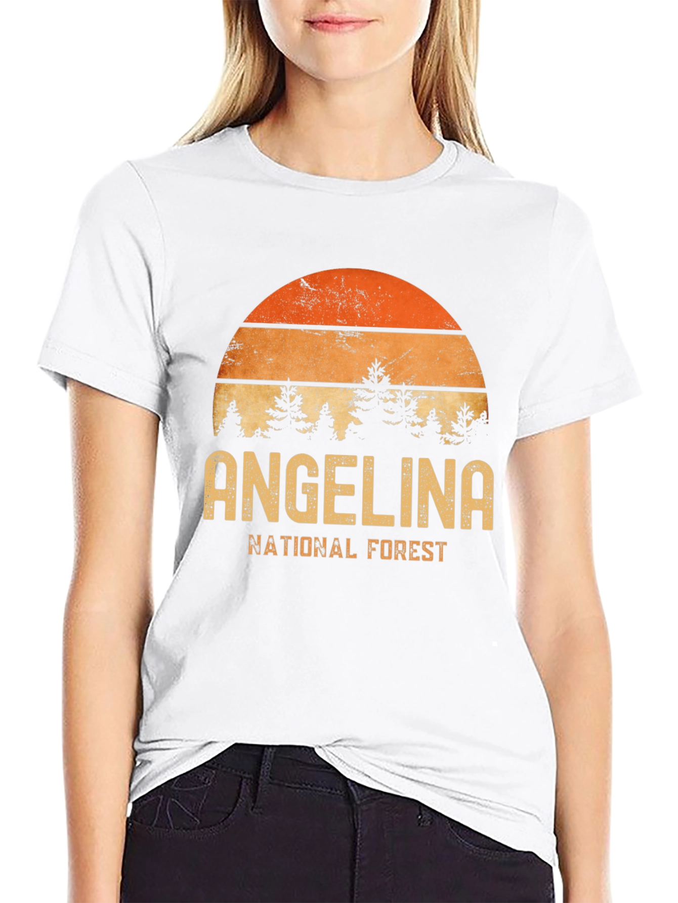 Angelina National Forest Retro Graphic T-Shirt