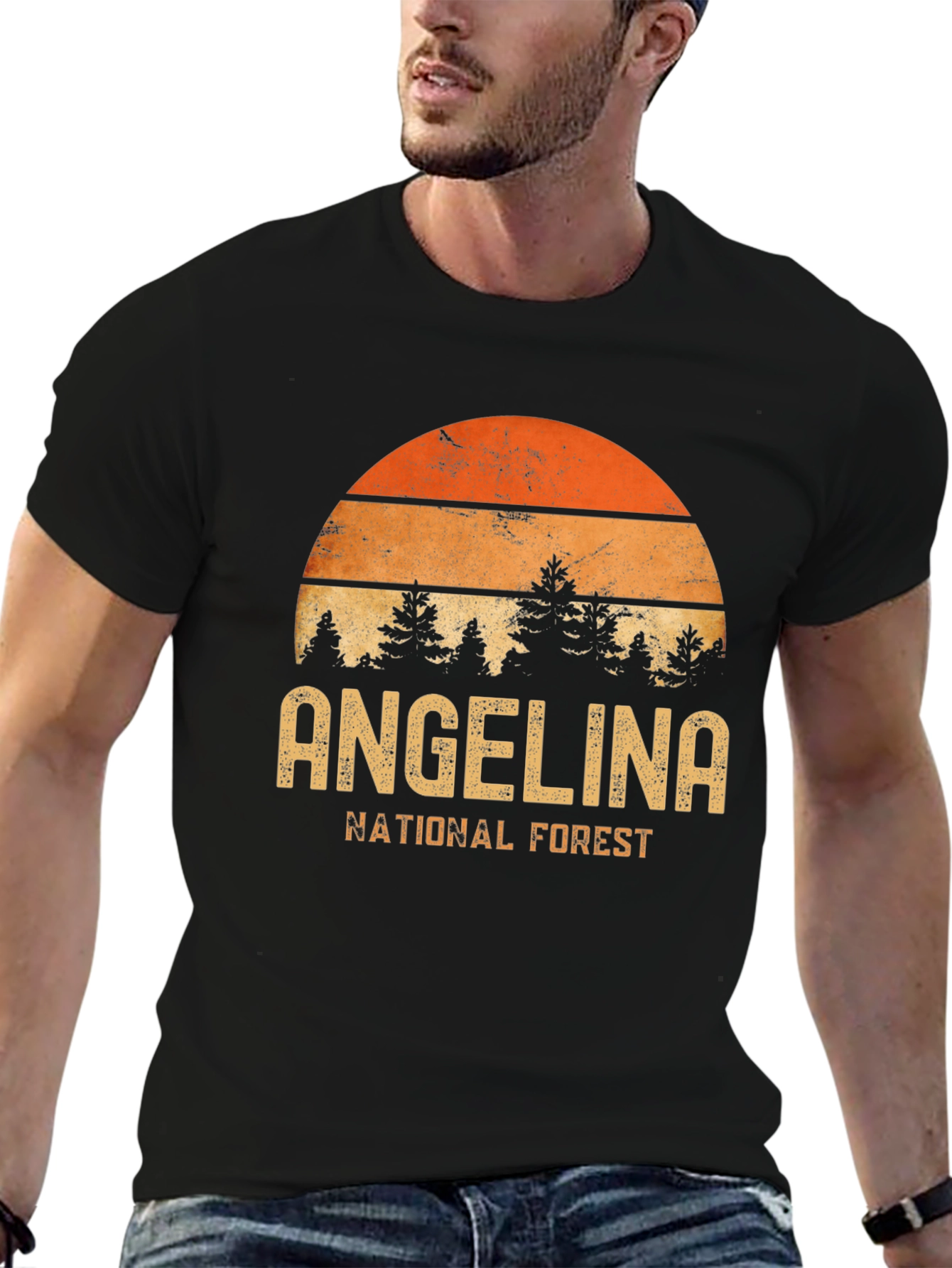 Angelina National Forest Retro Graphic T-Shirt