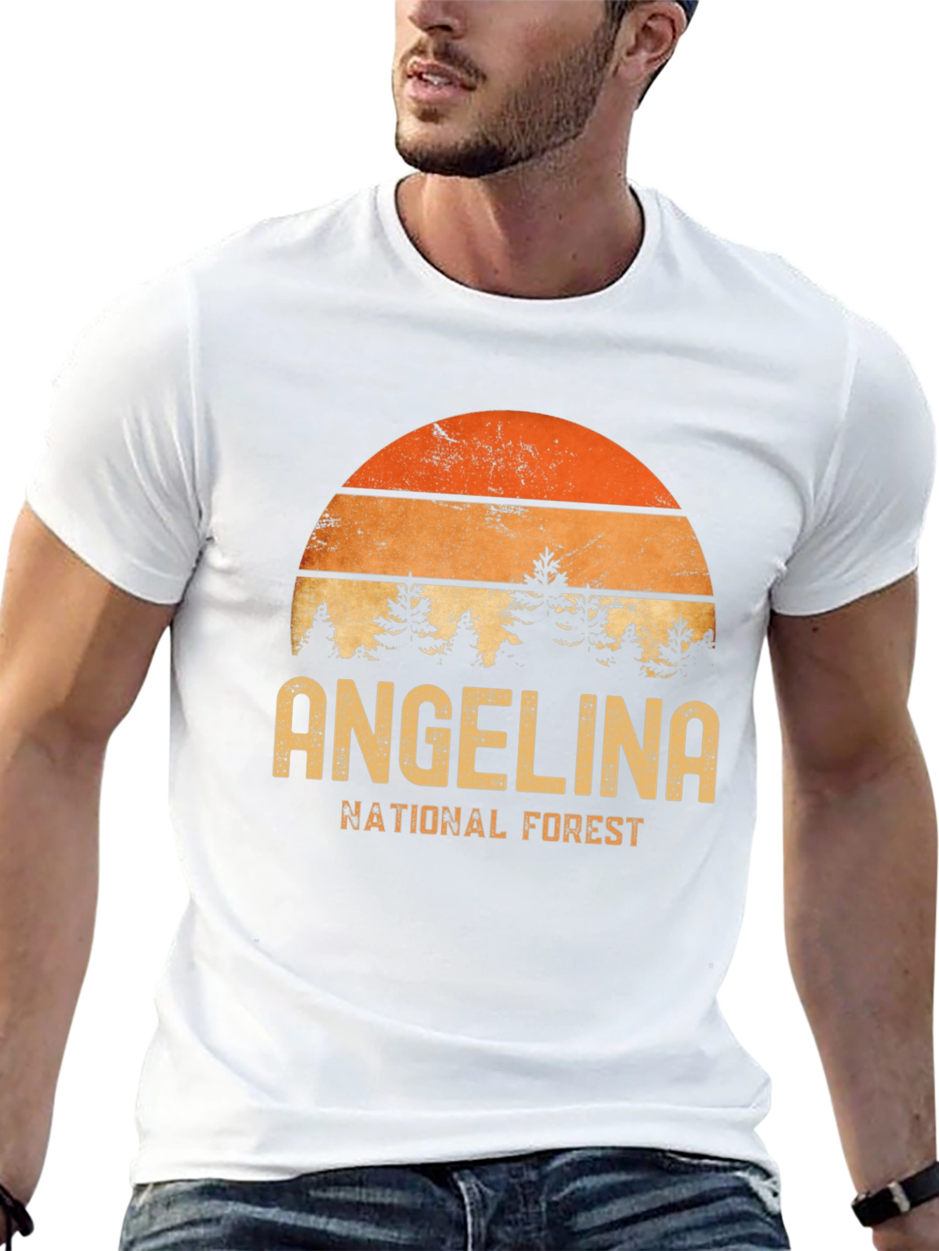 Angelina National Forest Retro Graphic T-Shirt