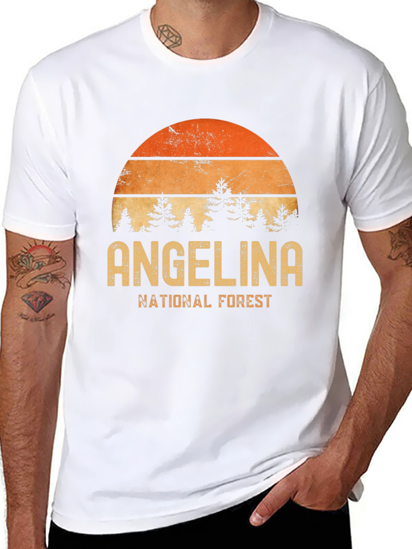 Angelina National Forest Retro Graphic T-Shirt
