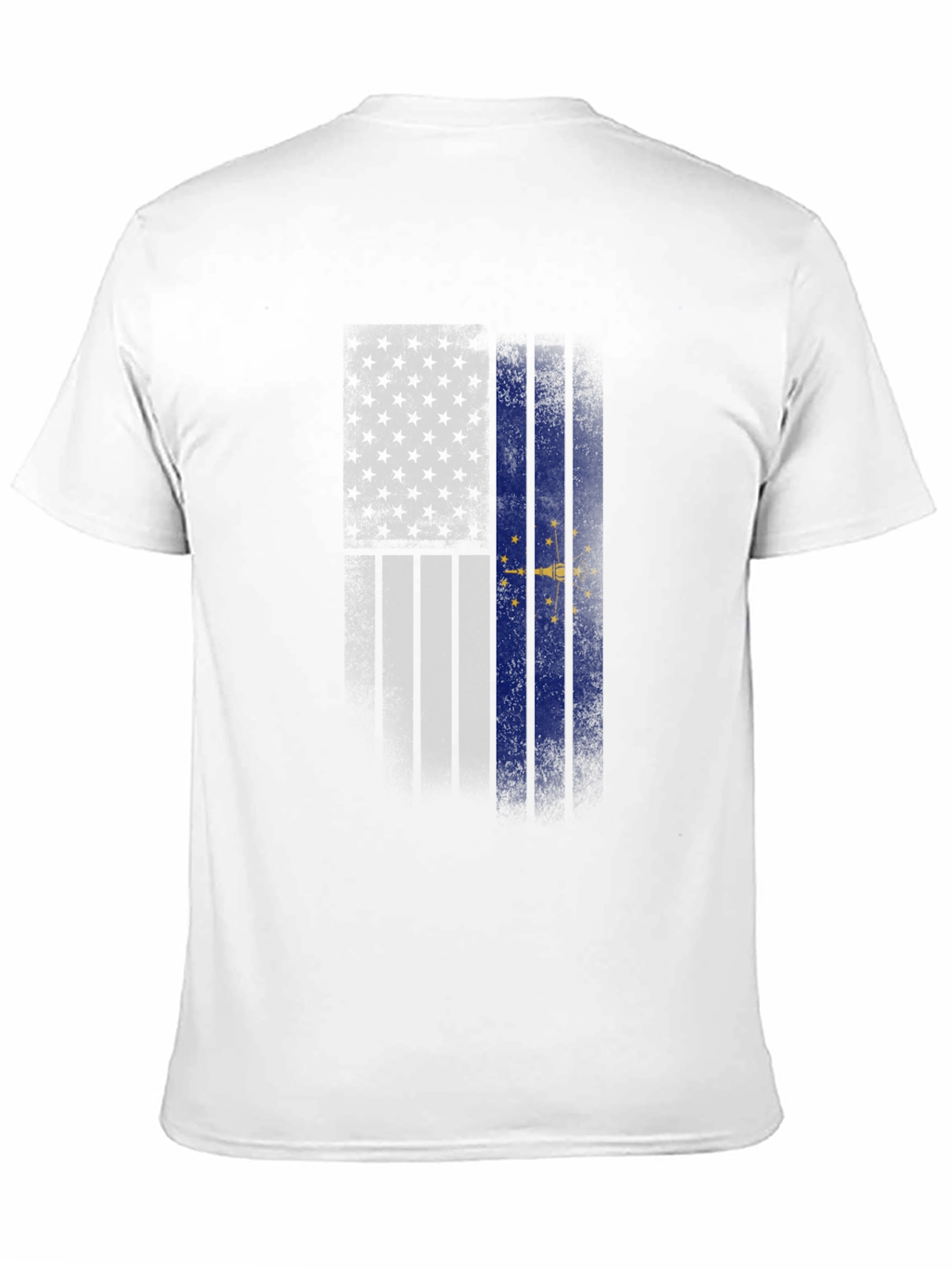 Indiana State Flag Graphic Tee - Black