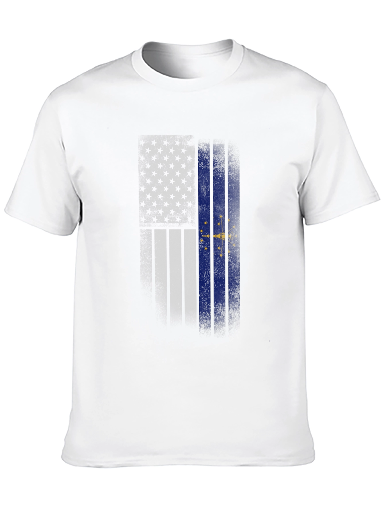 Indiana State Flag Graphic Tee - Black