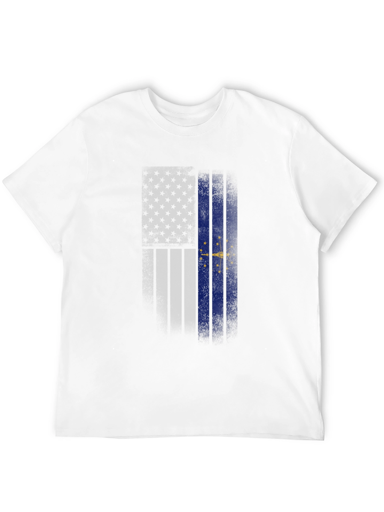 Indiana State Flag Graphic Tee - Black