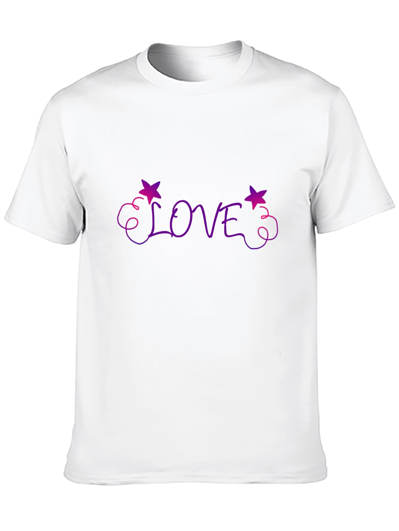 Love Star Graphic Tee - Trendy Black T-Shirt