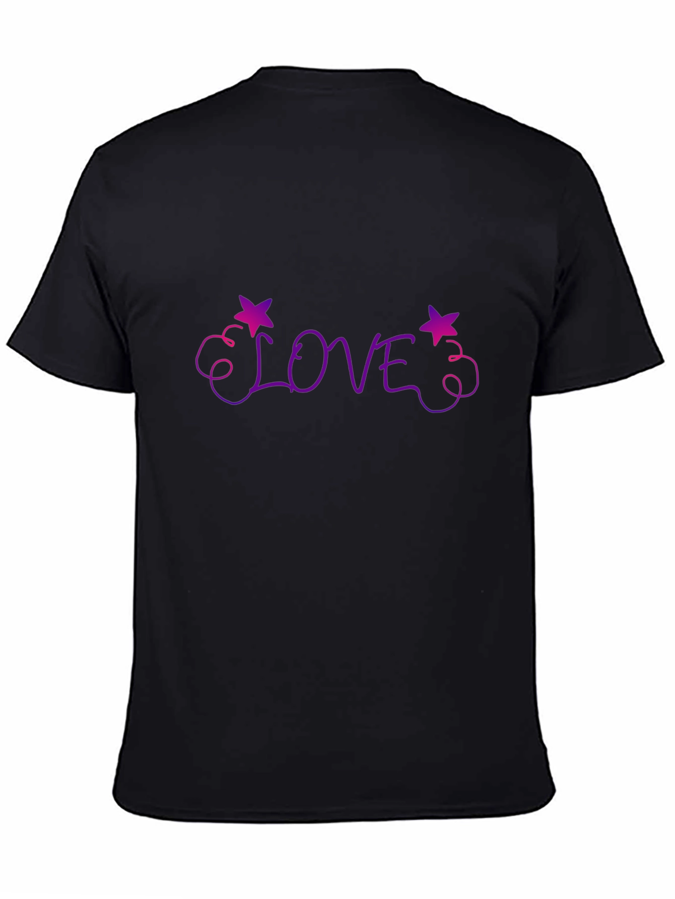 Love Star Graphic Tee - Trendy Black T-Shirt