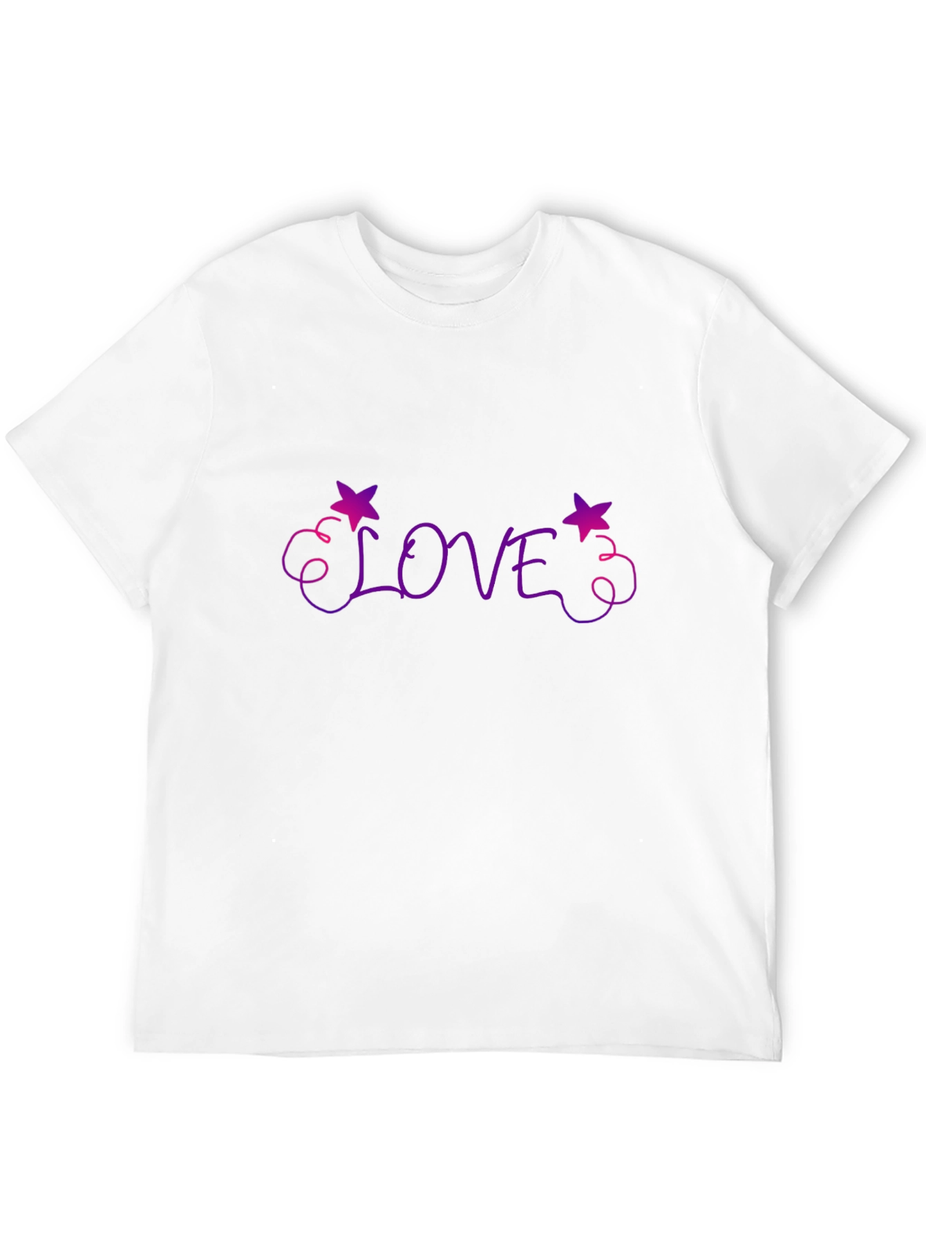 Love Star Graphic Tee - Trendy Black T-Shirt